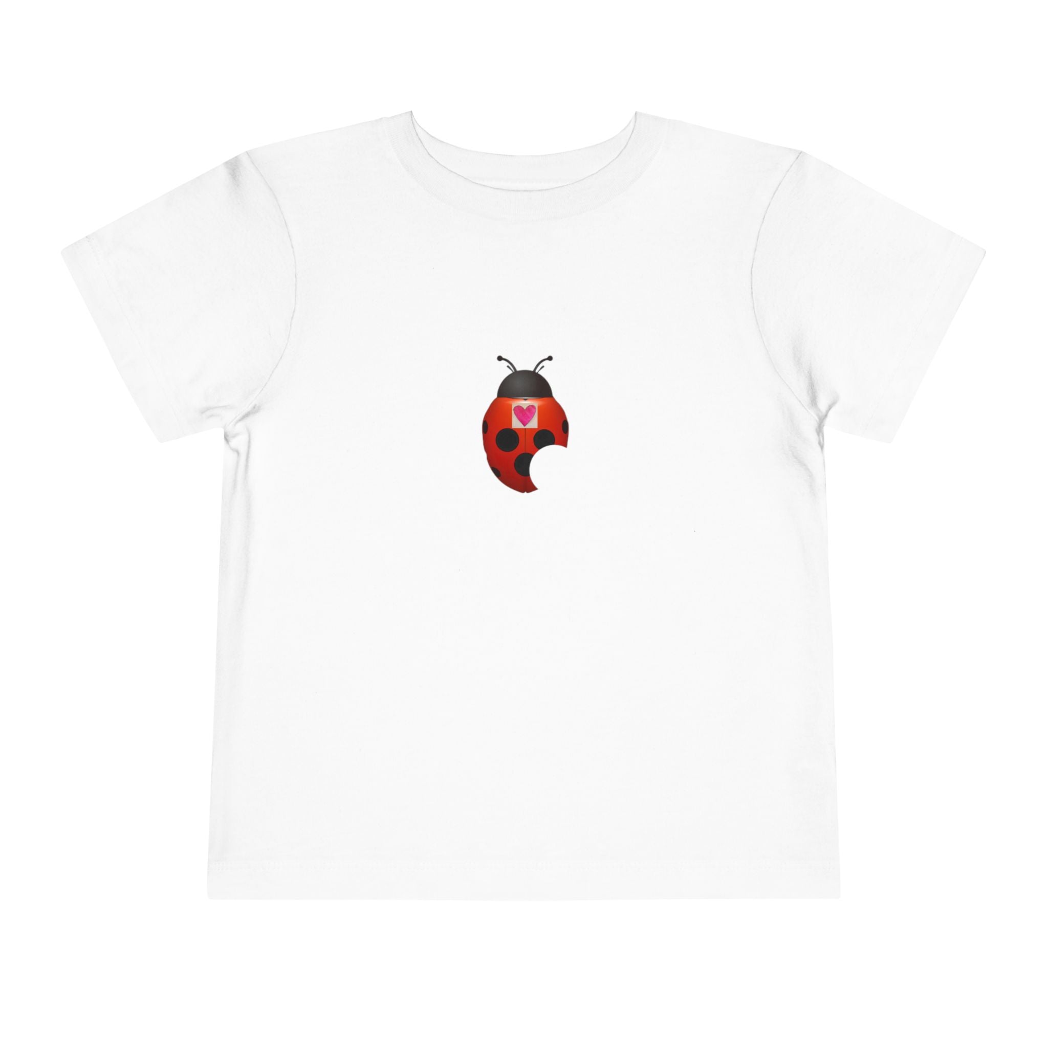 moontiq Ladybug 'My Heart Matters' Toddler Kids Soft Tee US