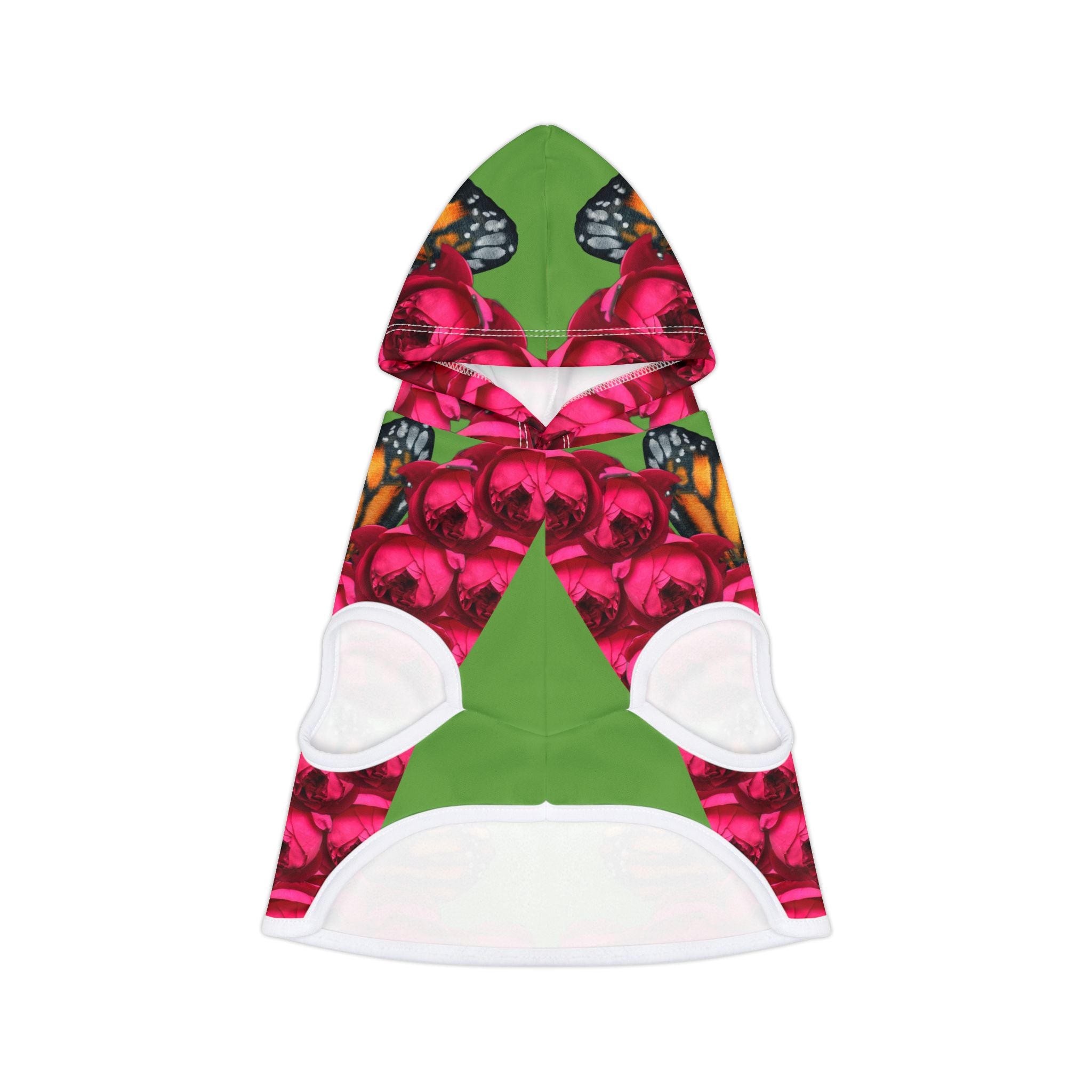 moontiq pooch Dog Hoodie 'Butterfly and Rose' - Dog Fashion US