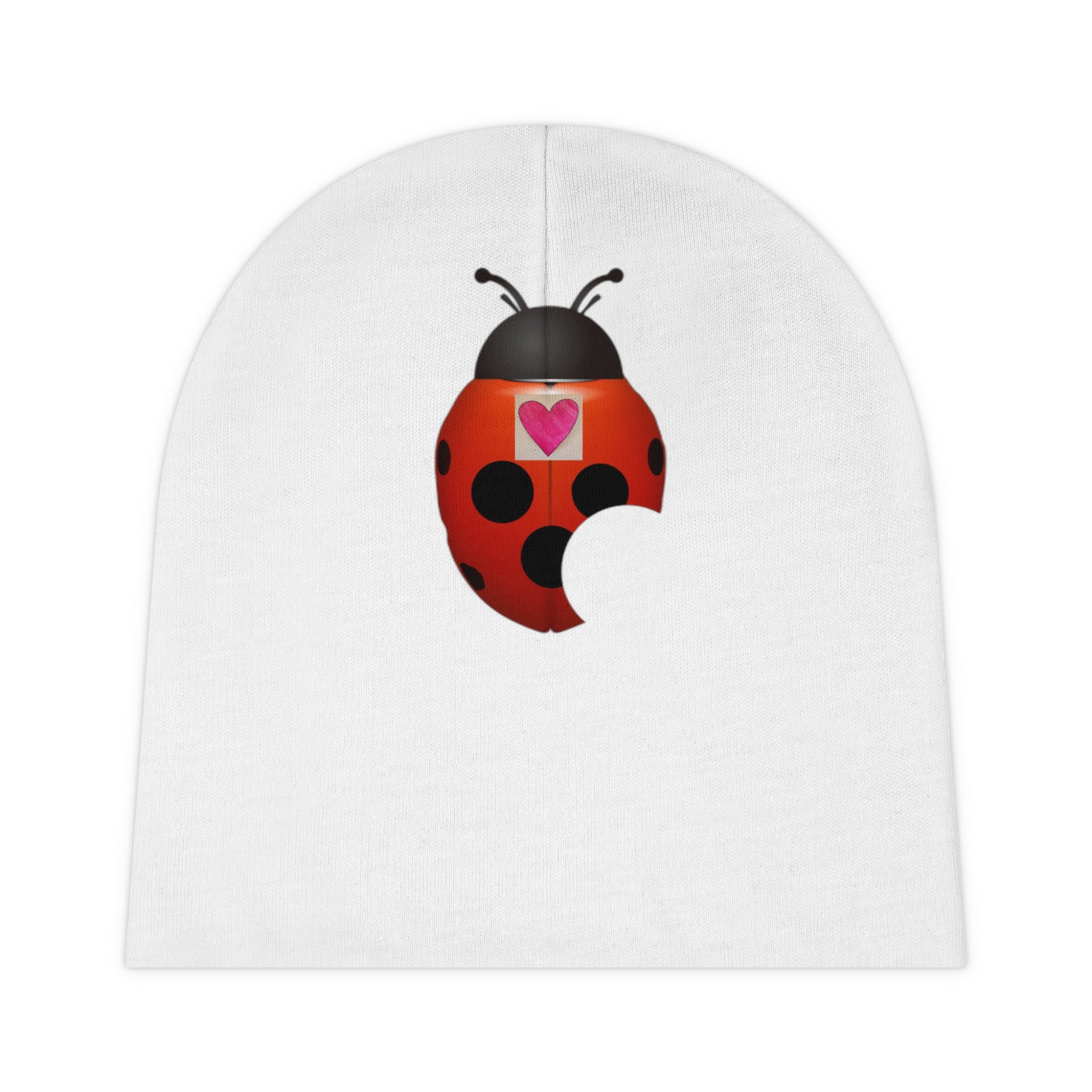 moontiq Ladybug 'My Heart Matters' Baby Beanie US