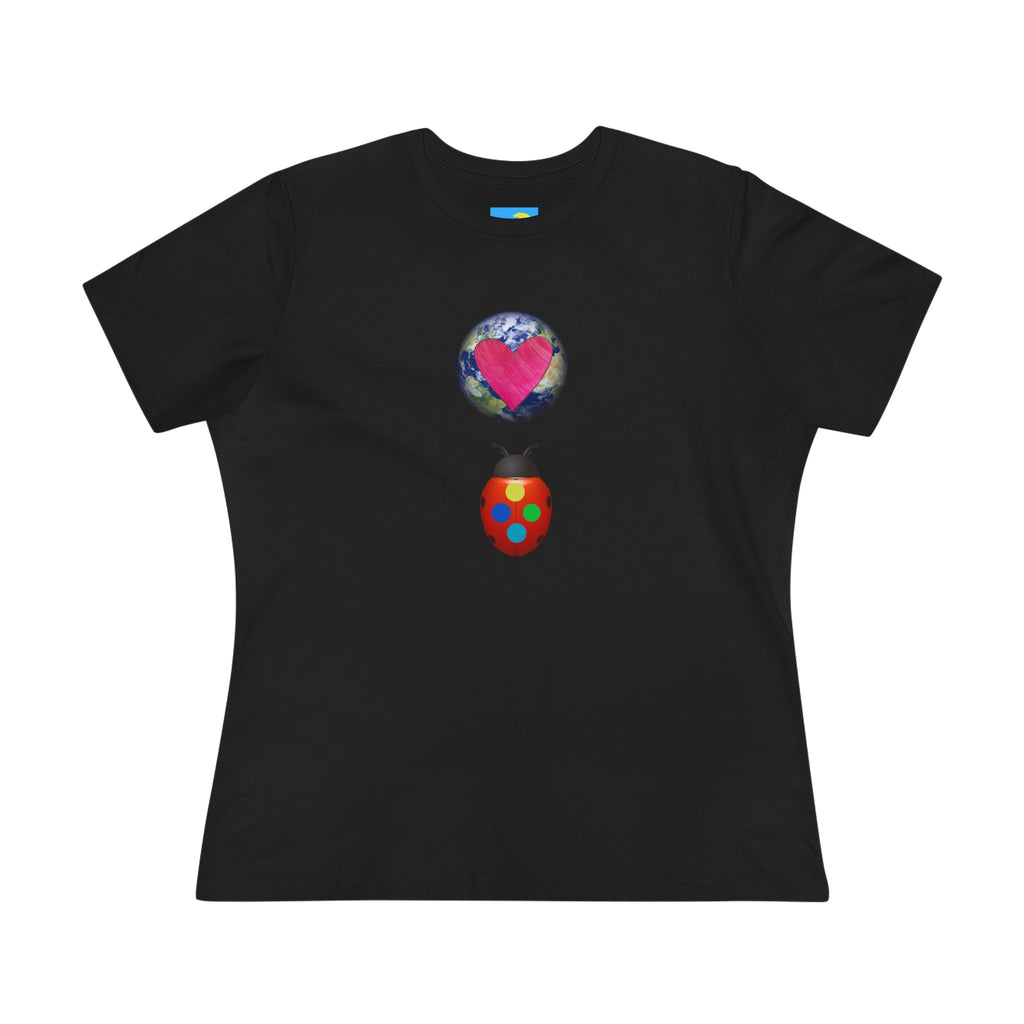moontiq Ladybug Color 'Together' Women's Cotton Tee US