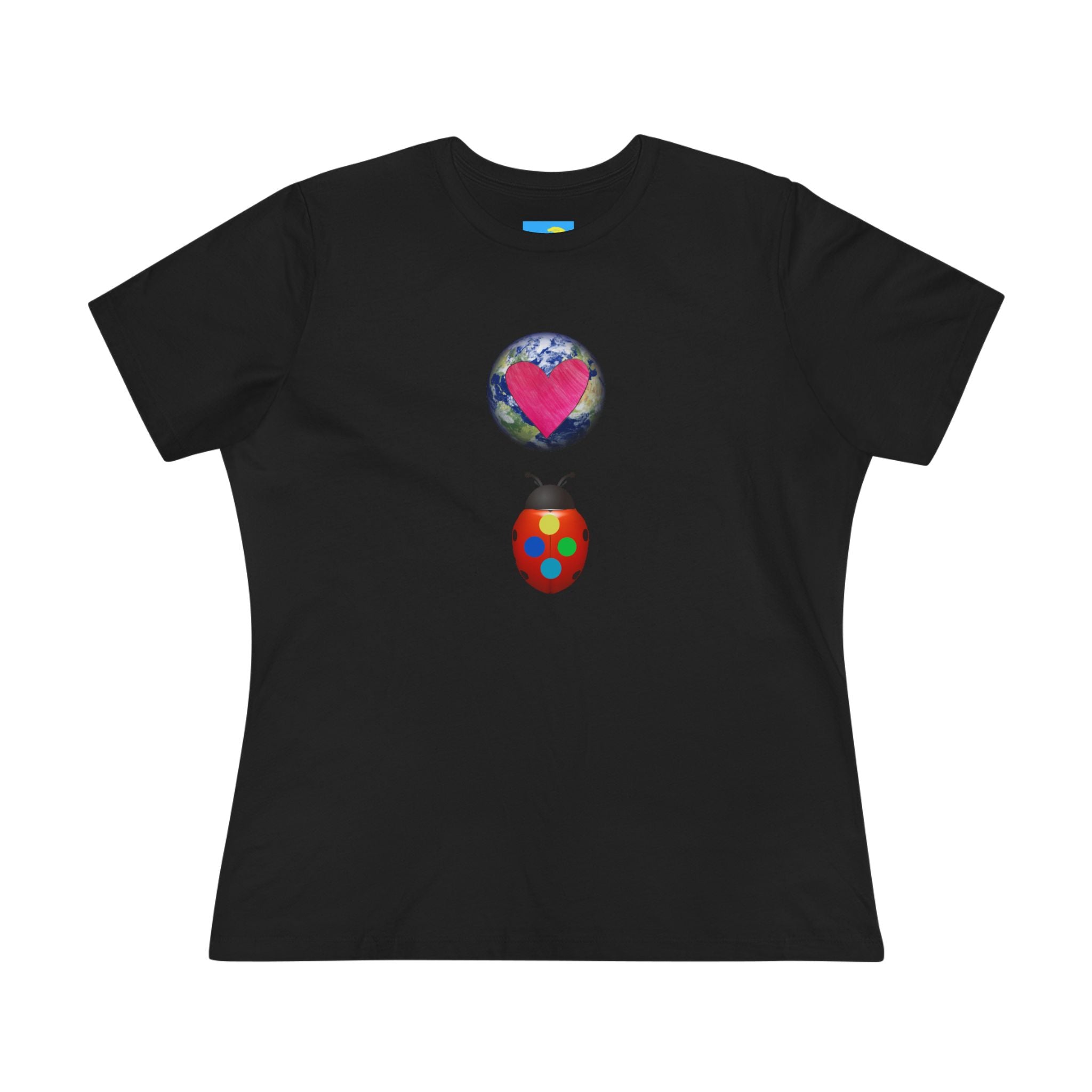 moontiq Ladybug Color 'Together' Women's Cotton Tee US