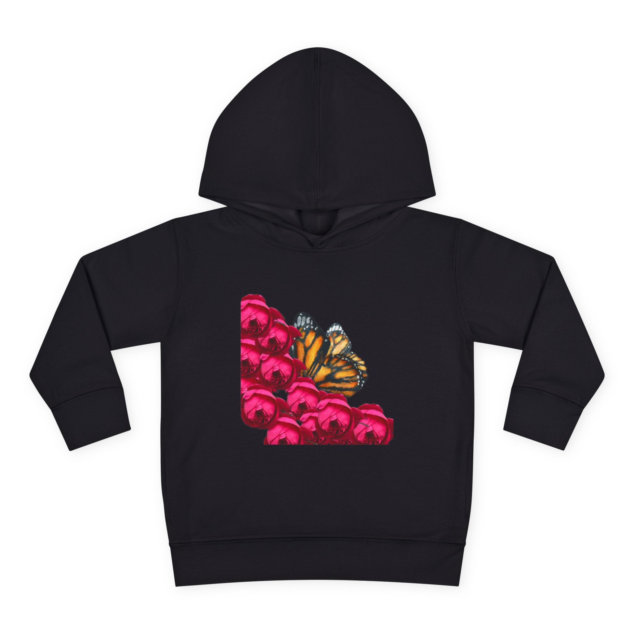 moontiq Toddler Kids 'Butterfly Rose' Floral Hoodie US