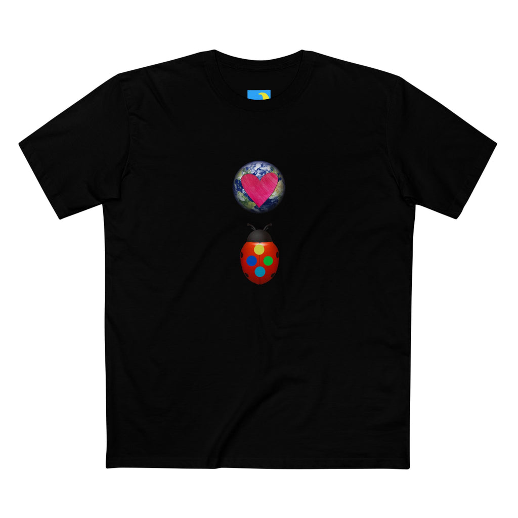 moontiq Ladybug Color 'Together' Men's Crew T-Shirt US