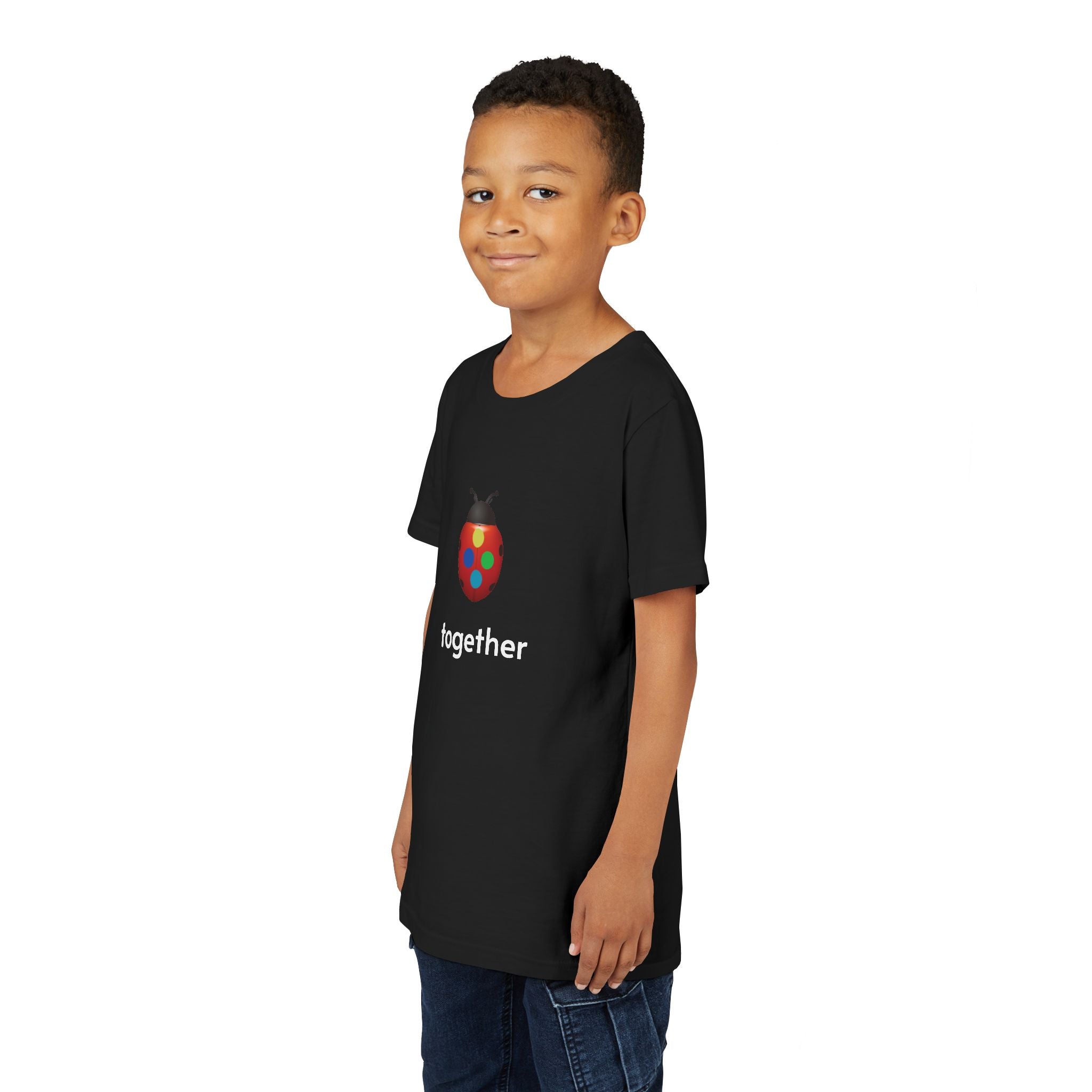 moontiq 'Ladybug Color' Kid's Youth Short Sleeve Tee US