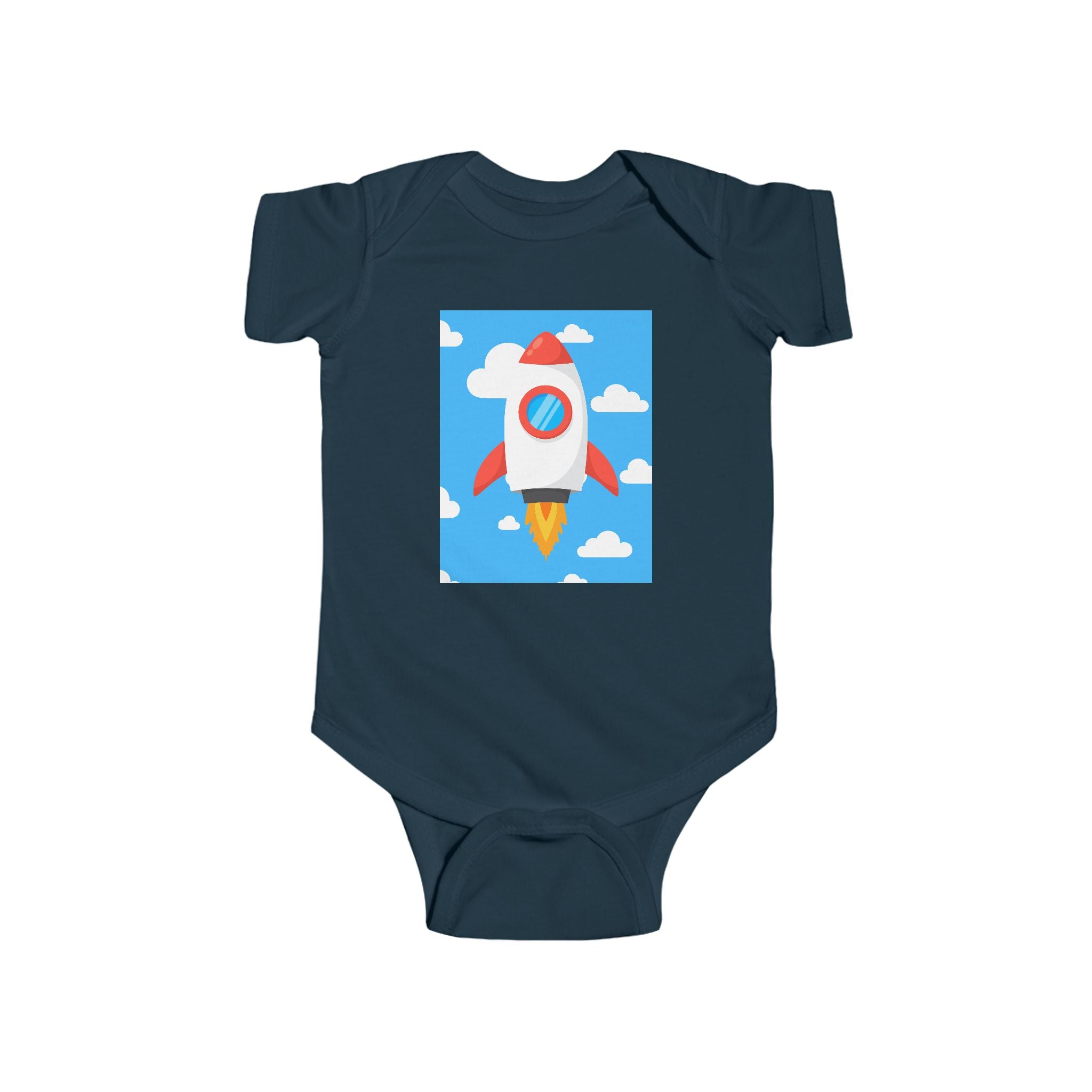 moontiq Baby Onesie 'Rocket's Mission' Space Moonsuit US