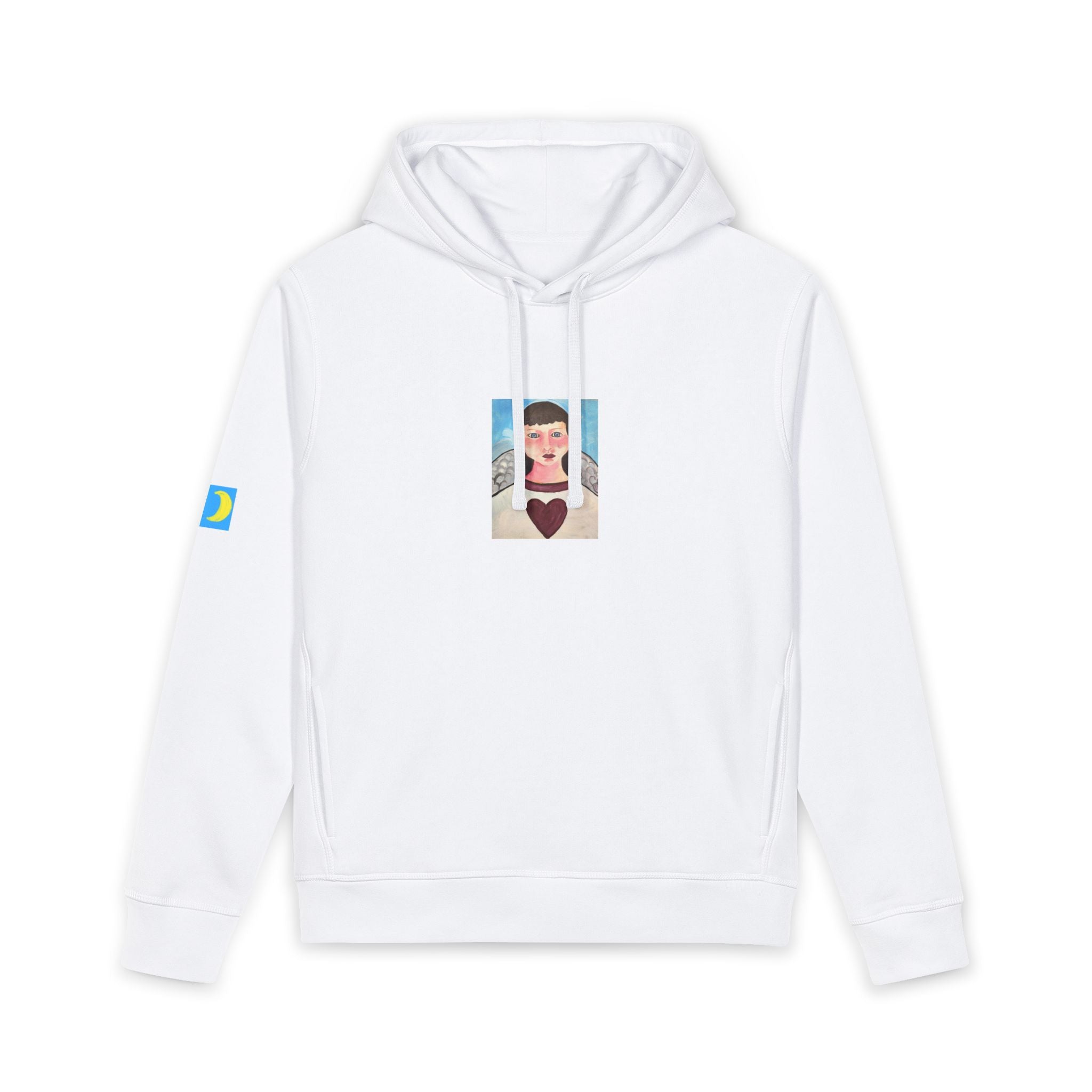moontiq Unisex Soft and Durable Organic Hoodie 'My Angel' US