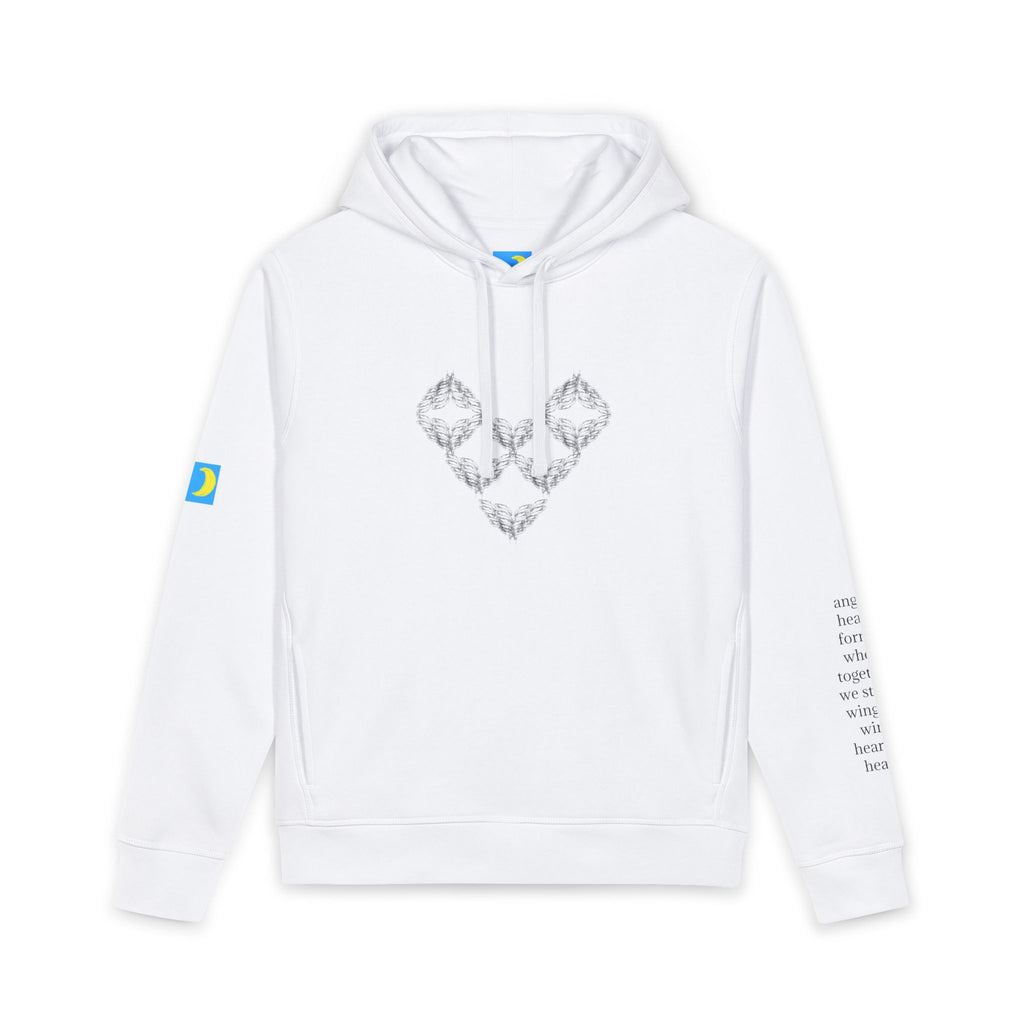 moontiq Unisex Soft Organic Hoodie 'Angel Heart' US