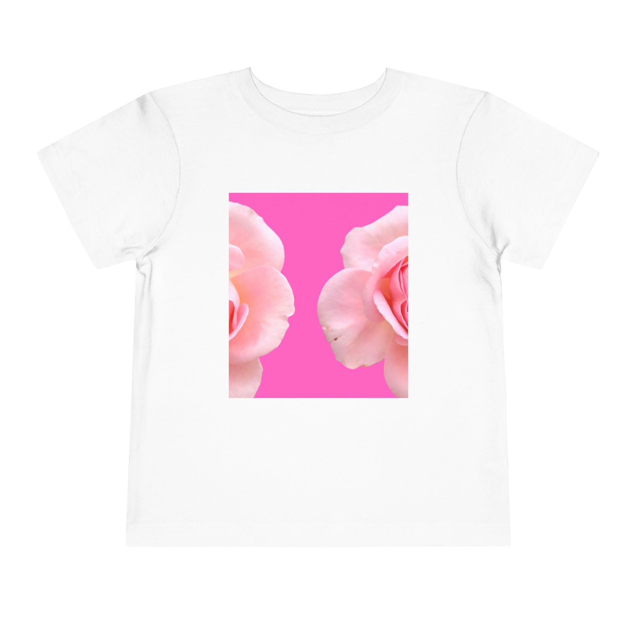 moontiq Toddler Kids T-Shirt 'Rose Sorbet' Cute Pink Tee US