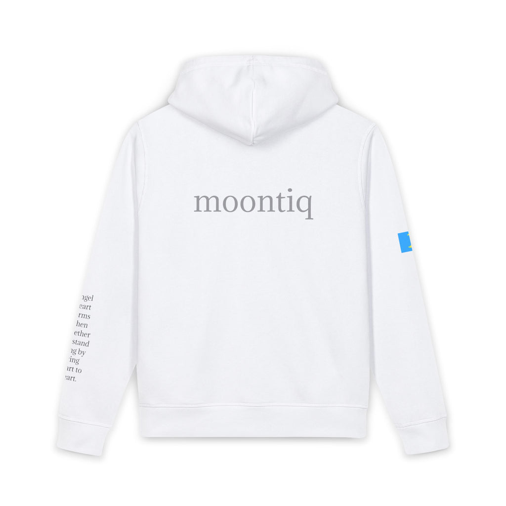 moontiq Unisex Soft Organic Hoodie 'Angel Heart' US