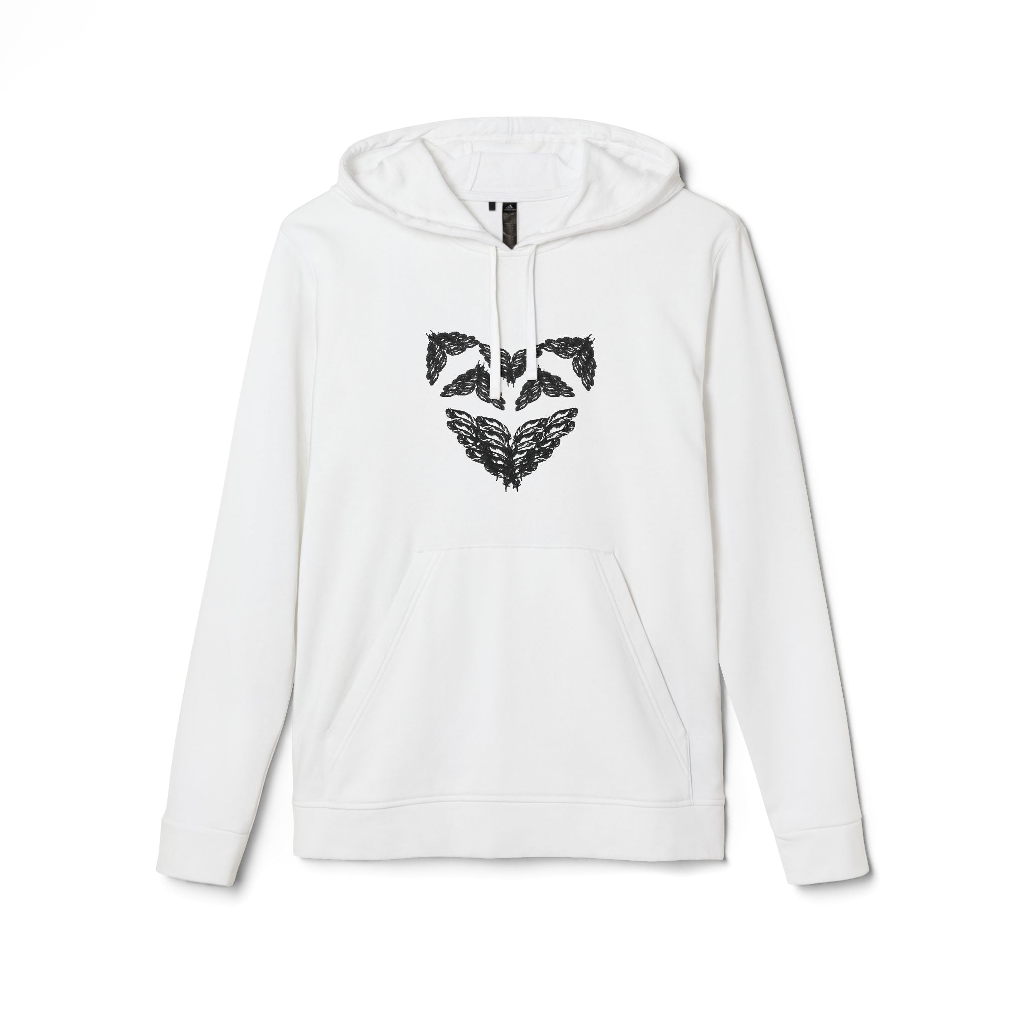 moontiq Men's Women's Soft Fleece Hoodie 'Angel Heart' US