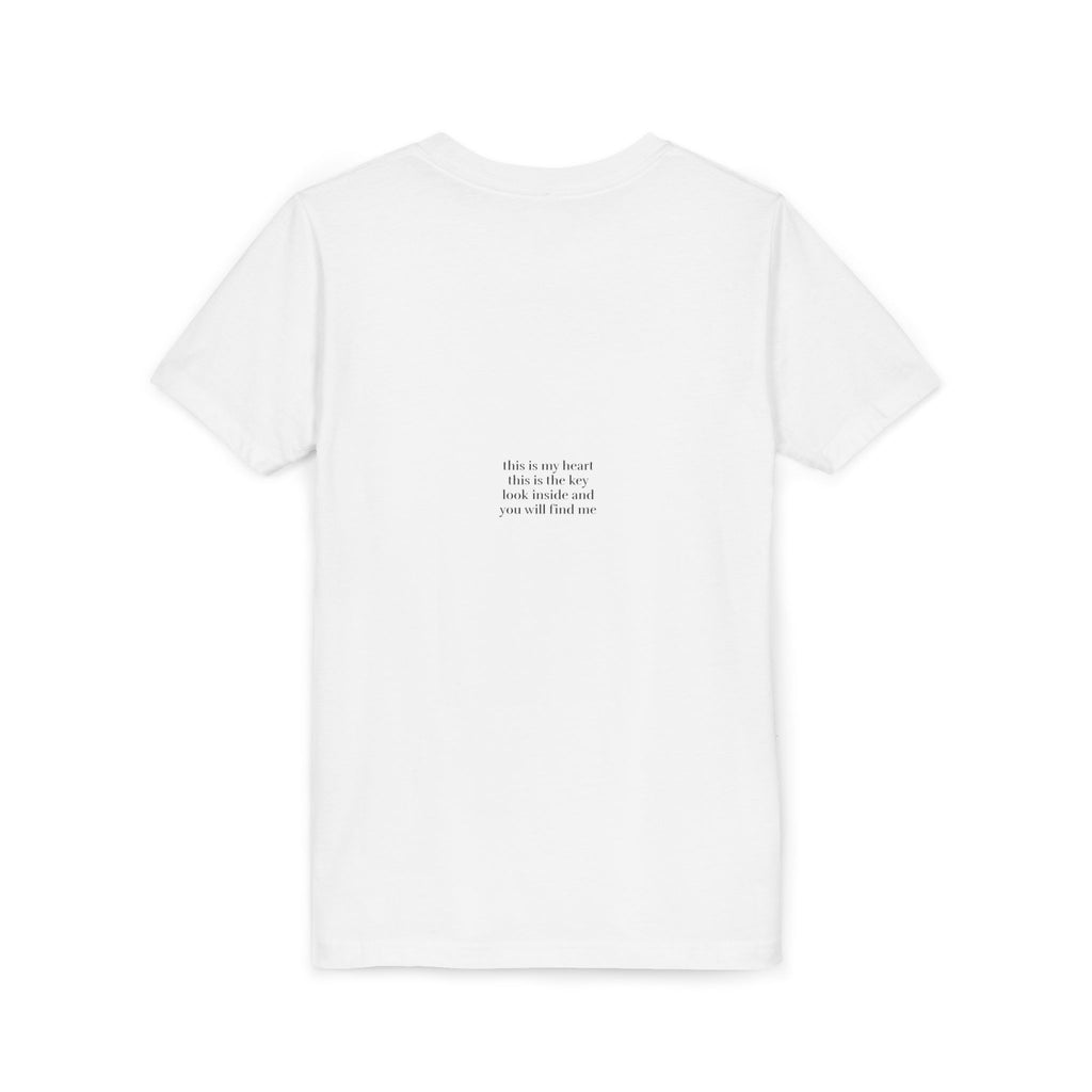 moontiq Youth Teen T-Shirt 'My Love Heart' - Soft Tee US