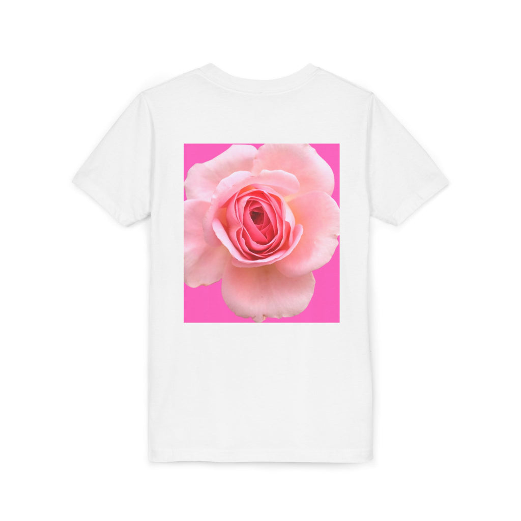 moontiq Youth Teen T-Shirt 'Rose Sorbet' Cute Pink Tee US