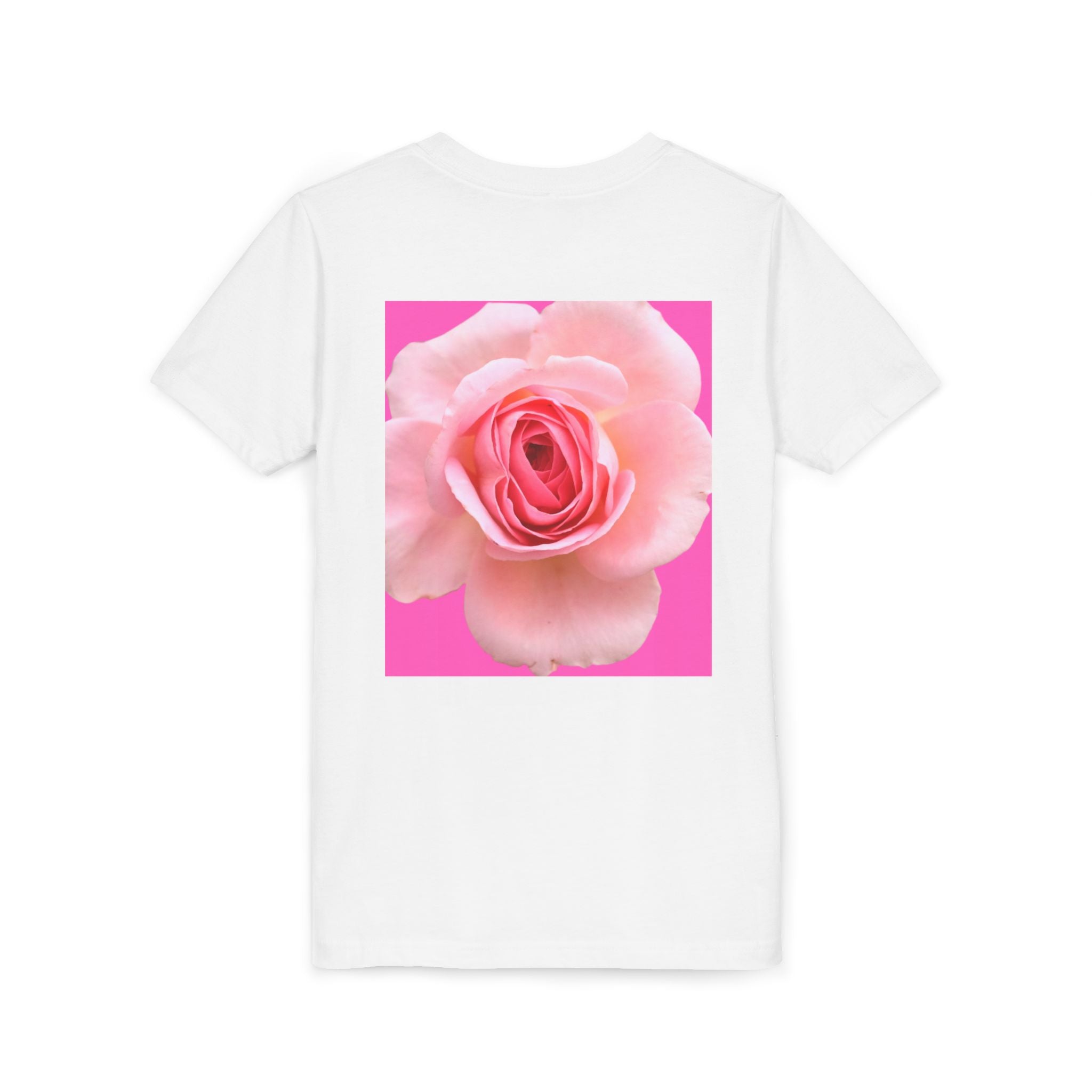 moontiq Youth Teen T-Shirt 'Rose Sorbet' Cute Pink Tee US
