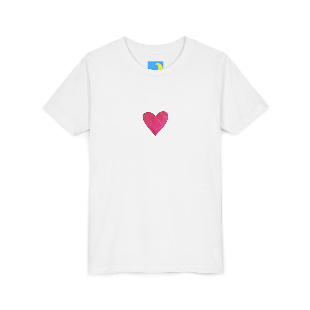 moontiq Youth Teen T-Shirt 'My Love Heart' - Soft Tee US