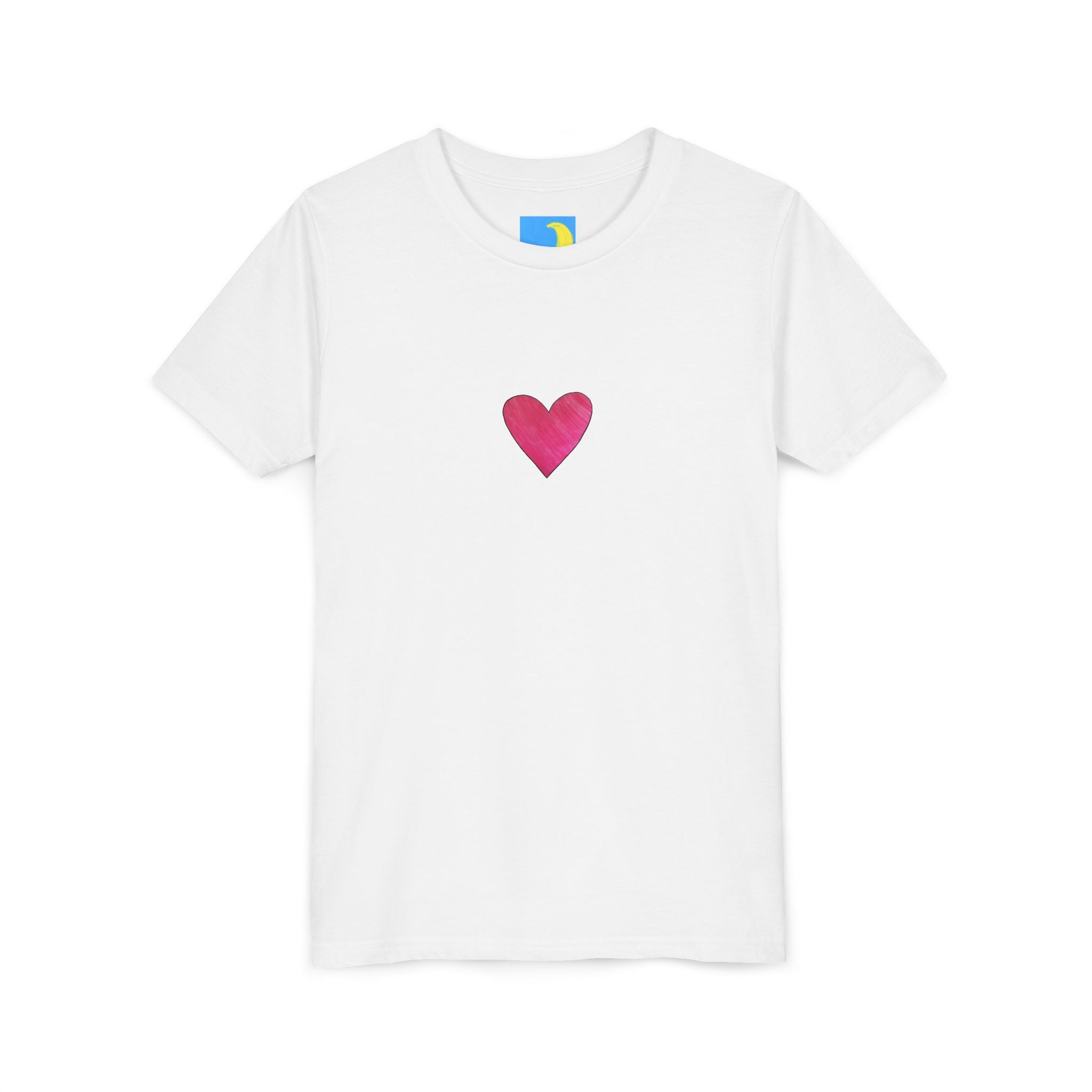 moontiq Youth Teen T-Shirt 'My Love Heart' - Soft Tee US