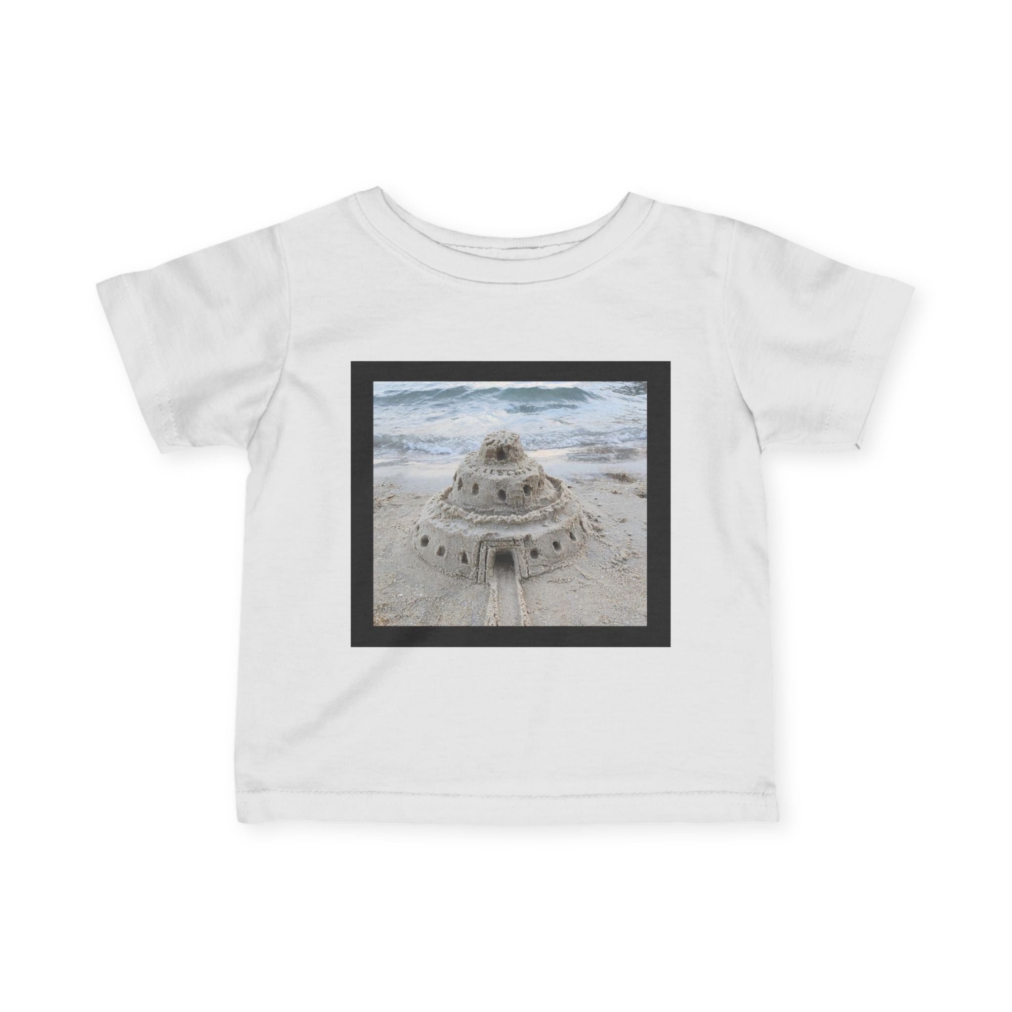 moontiq Baby Toddler T-Shirt 'Sandcastle Story' Beach Tee US