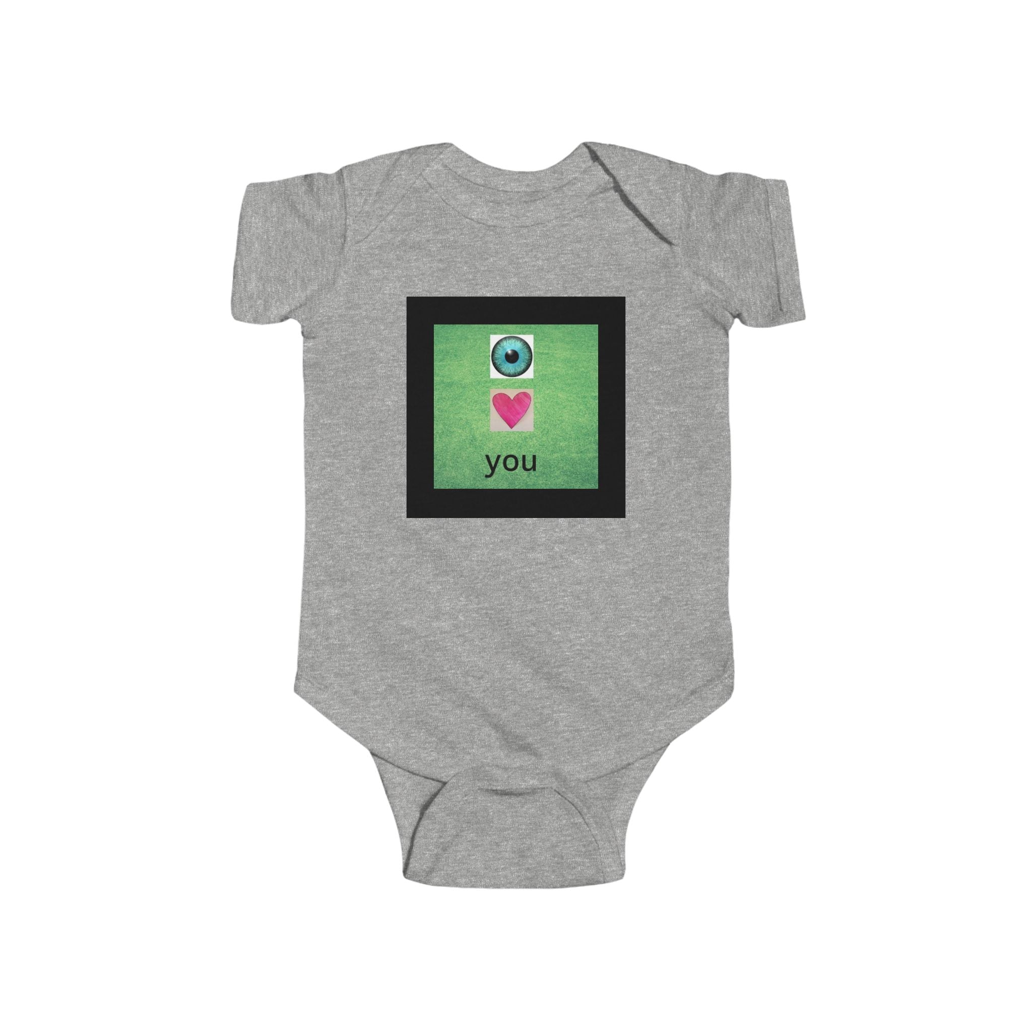 moontiq Baby Onesie 'I LOVE YOU' Sweet Infant Moonsuit US
