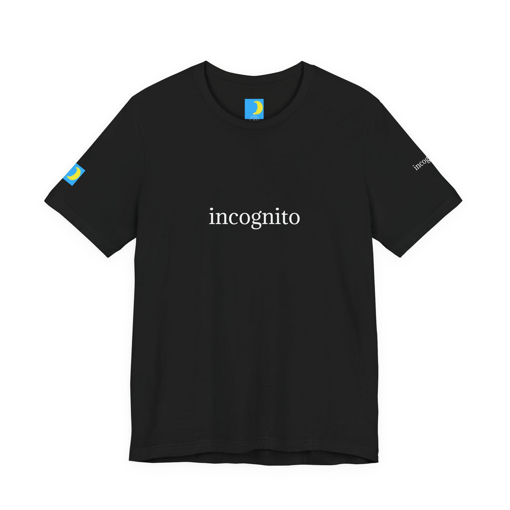 moontiq Unisex Black Classic T-Shirt 'Incognito' INT