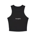 moontiq Women's Sleek Black Crop Top 'Incognito' US