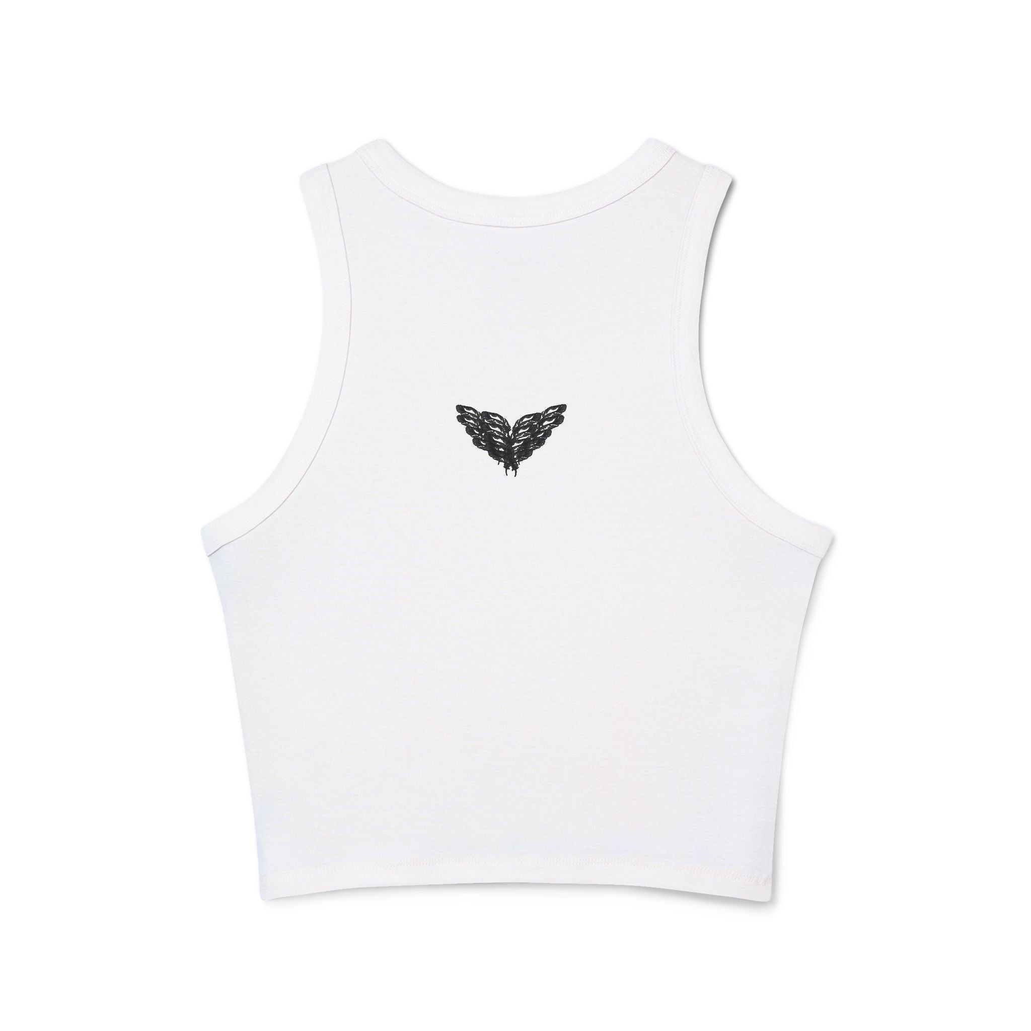 moontiq Women's Cute Crop Tank Top 'My Angel' Design US
