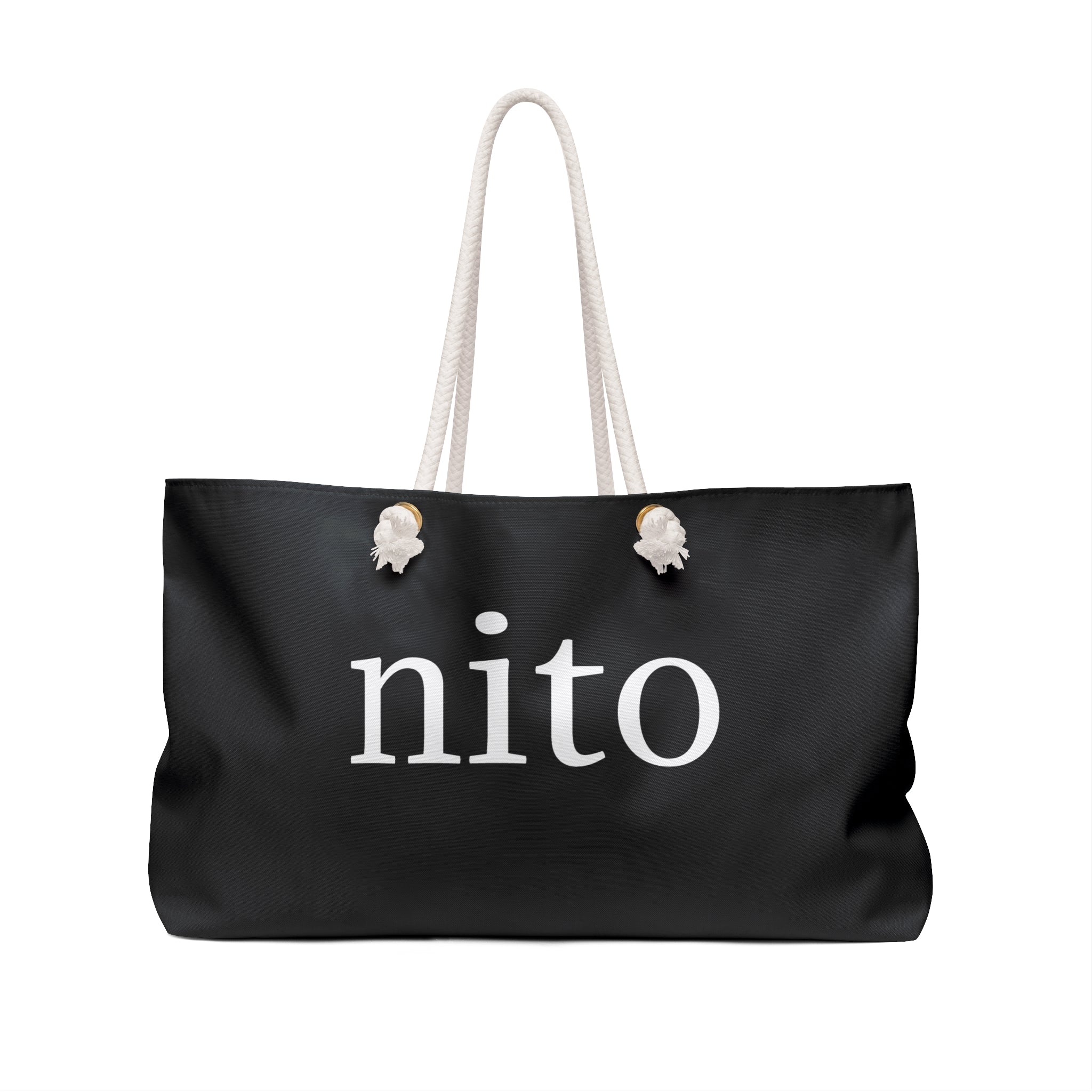 moontiq Tote Bag 'Incognito' Black Spacious Weekender