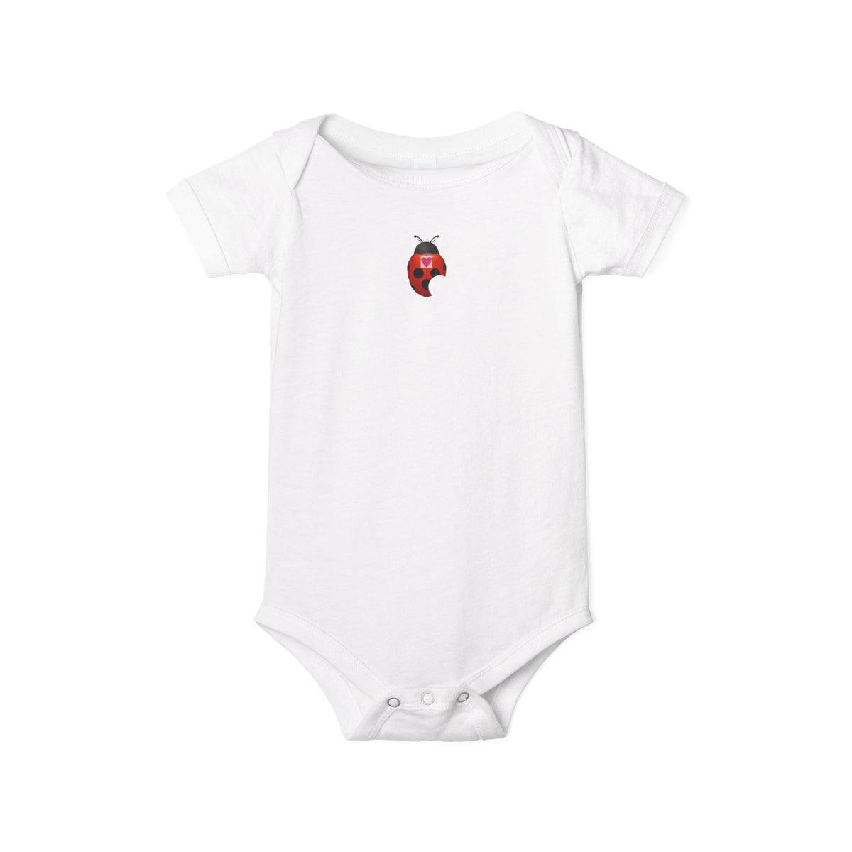 moontiq moonsuit 'My Heart Matters' Ladybug Baby Bodysuit US