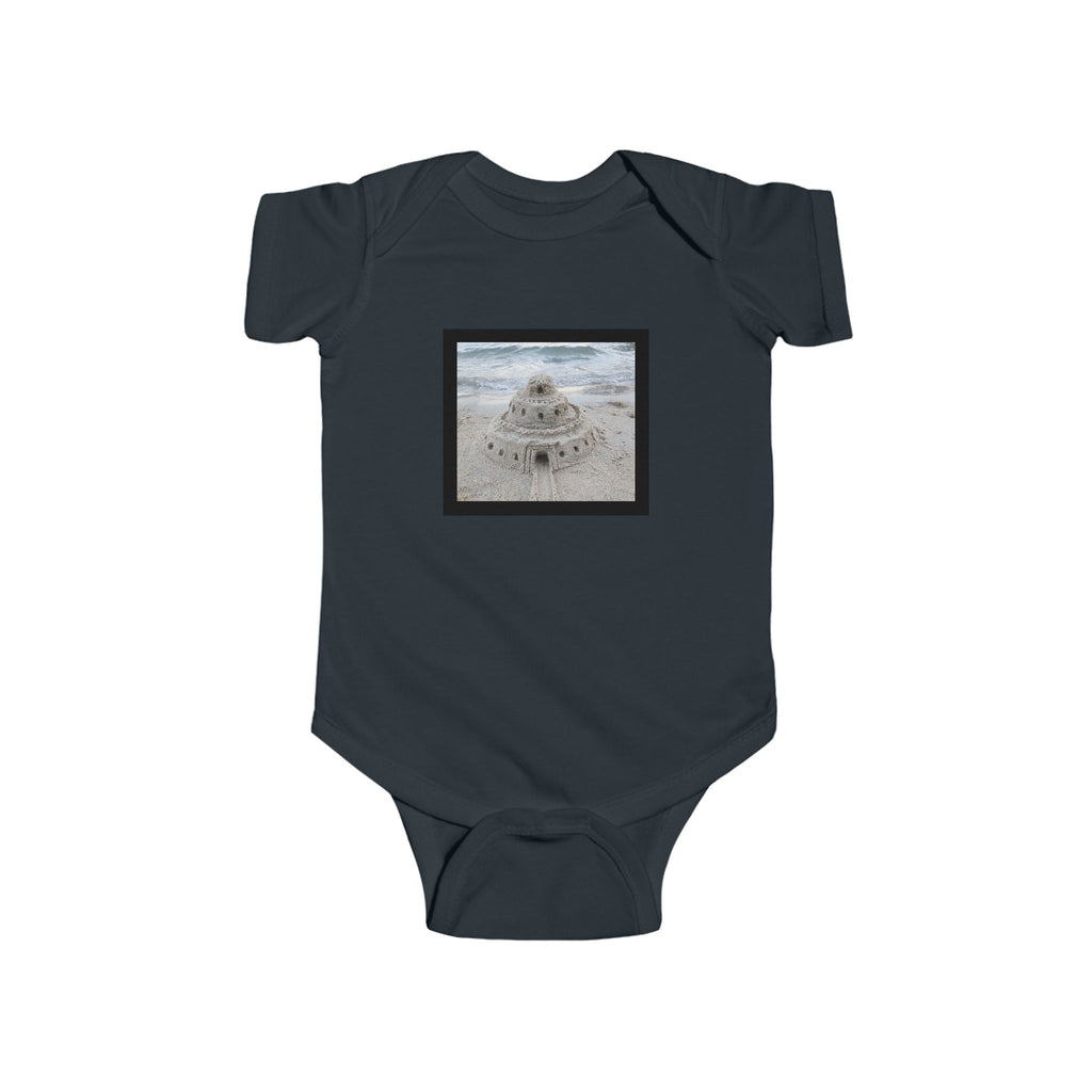 moontiq Baby Onesie 'Sandcastle Story' Beach Moonsuit US