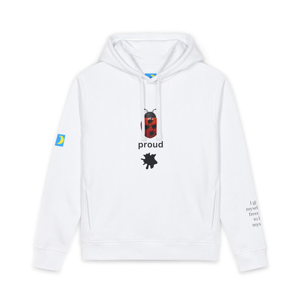 moontiq Unisex Organic Hoodie 'Exceptional' Ladybug US