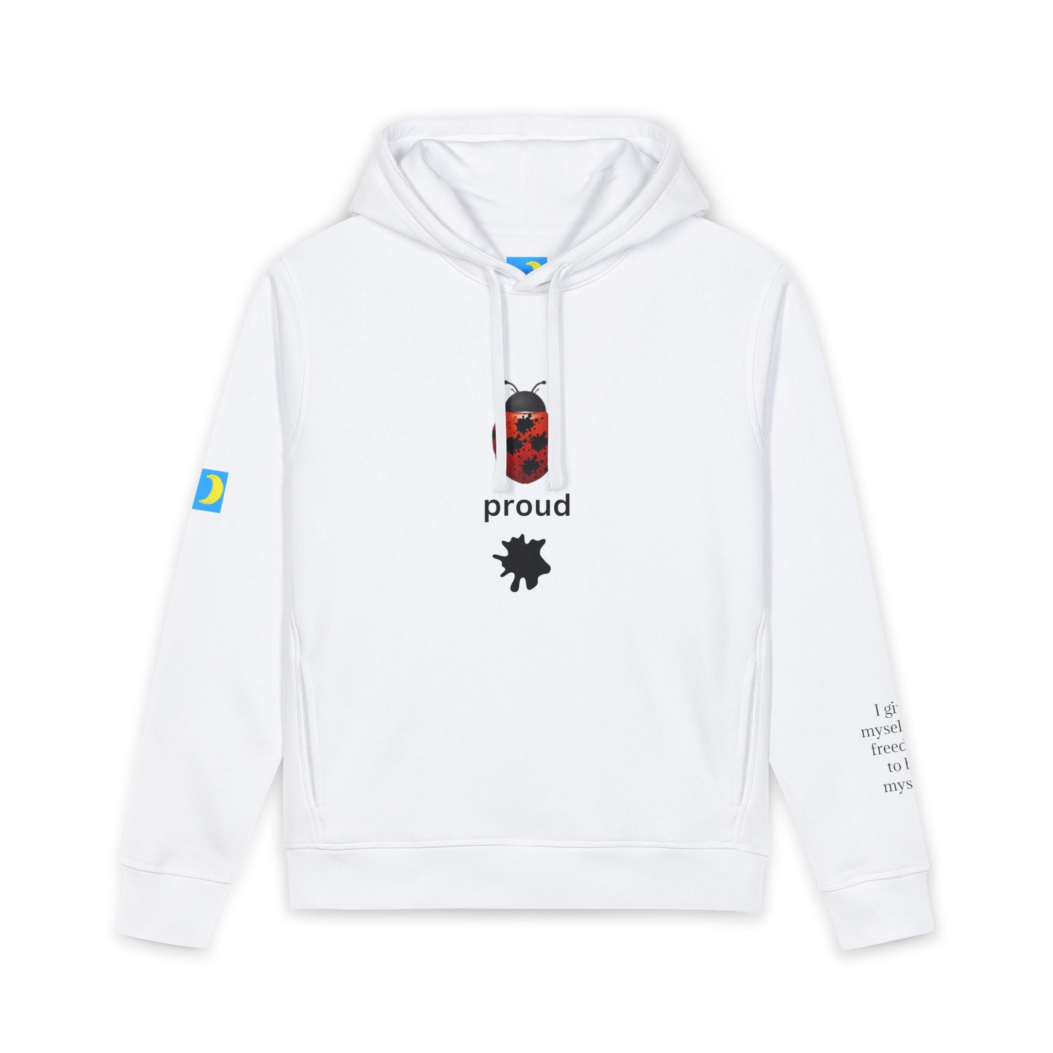 moontiq Unisex Organic Hoodie 'Exceptional' Ladybug US