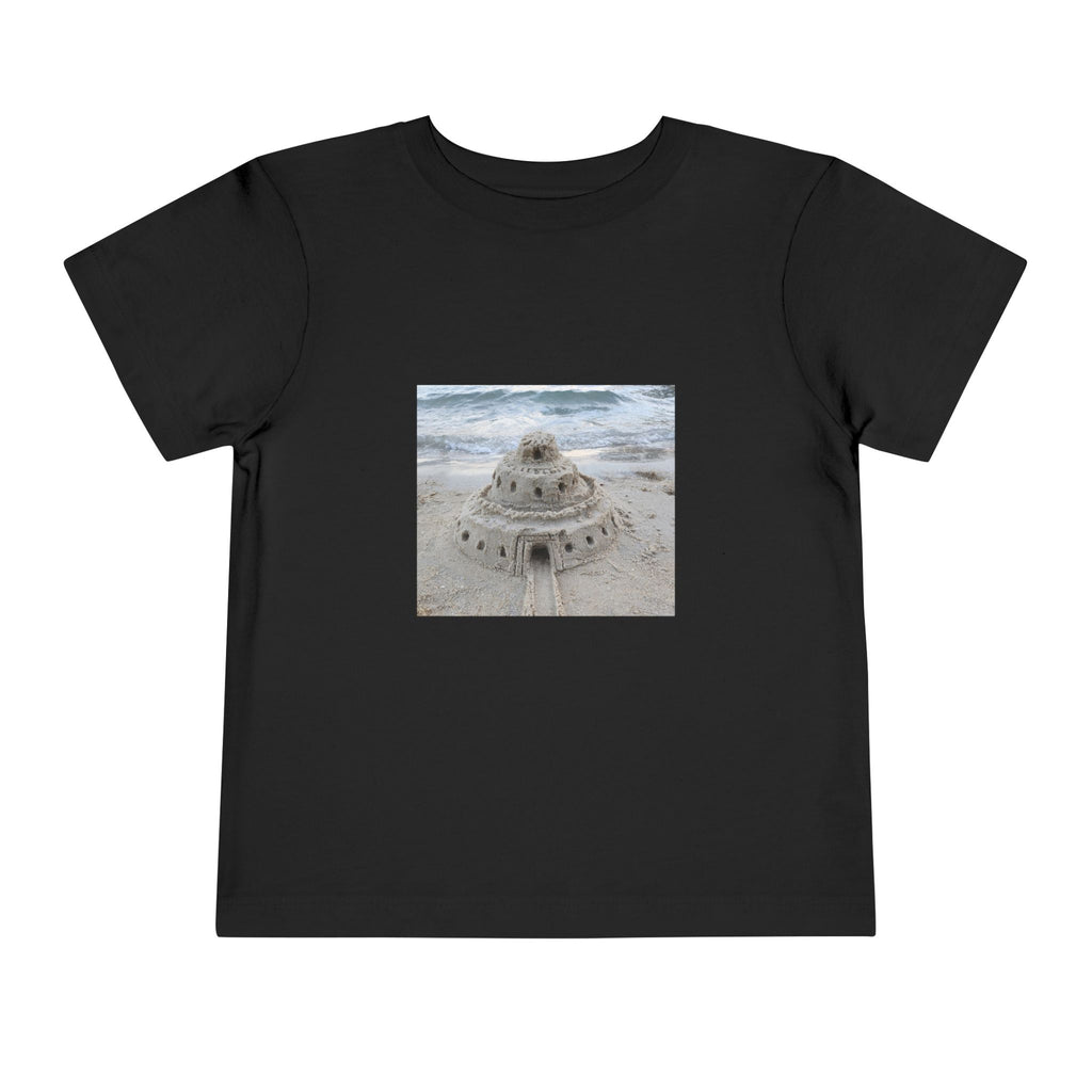 moontiq Toddler Kids T-Shirt 'Sandcastle Story' Beach Tee US