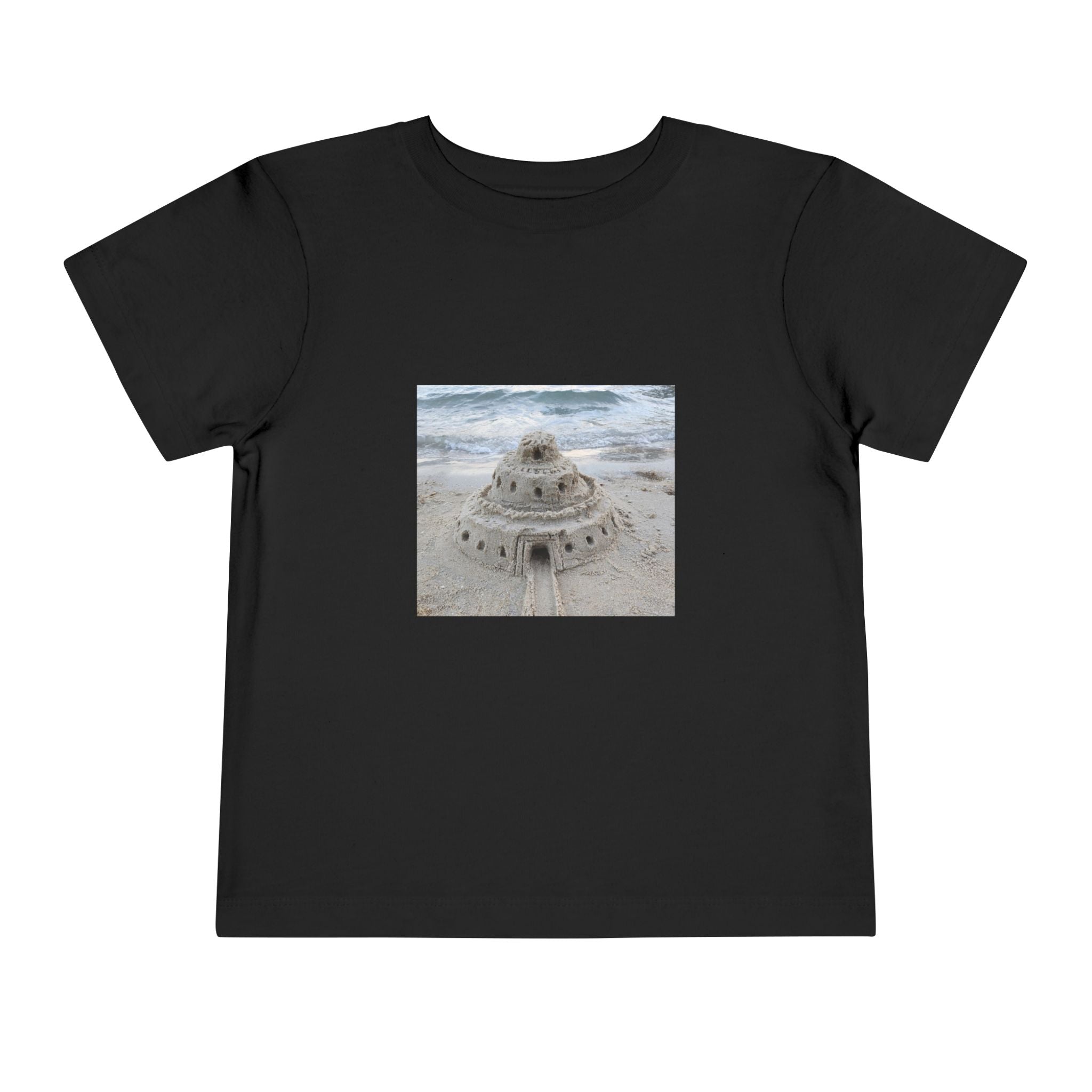 moontiq Toddler Kids T-Shirt 'Sandcastle Story' Beach Tee US
