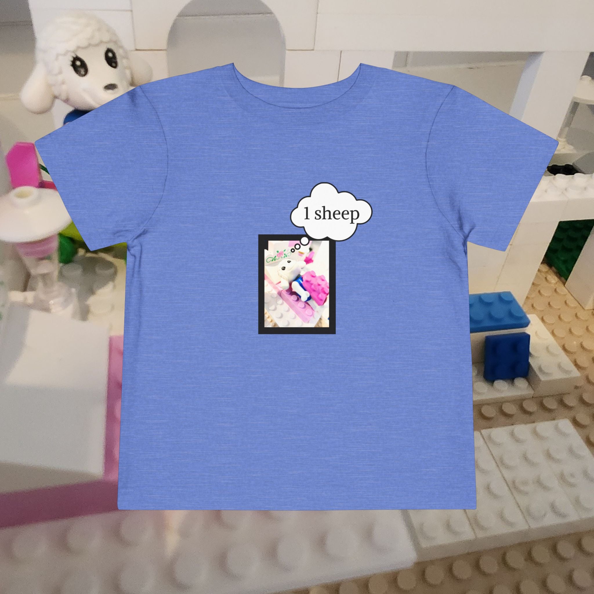 moontiq Toddler Kids T-Shirt 'Cynthia Sheep' - Cotton Tee US