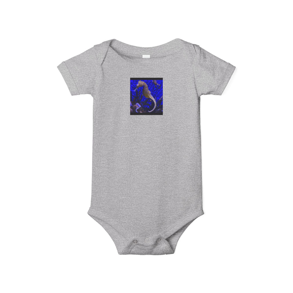 moontiq moonsuit '3D Seahorse' Ocean Inspired Baby Bodysuit US