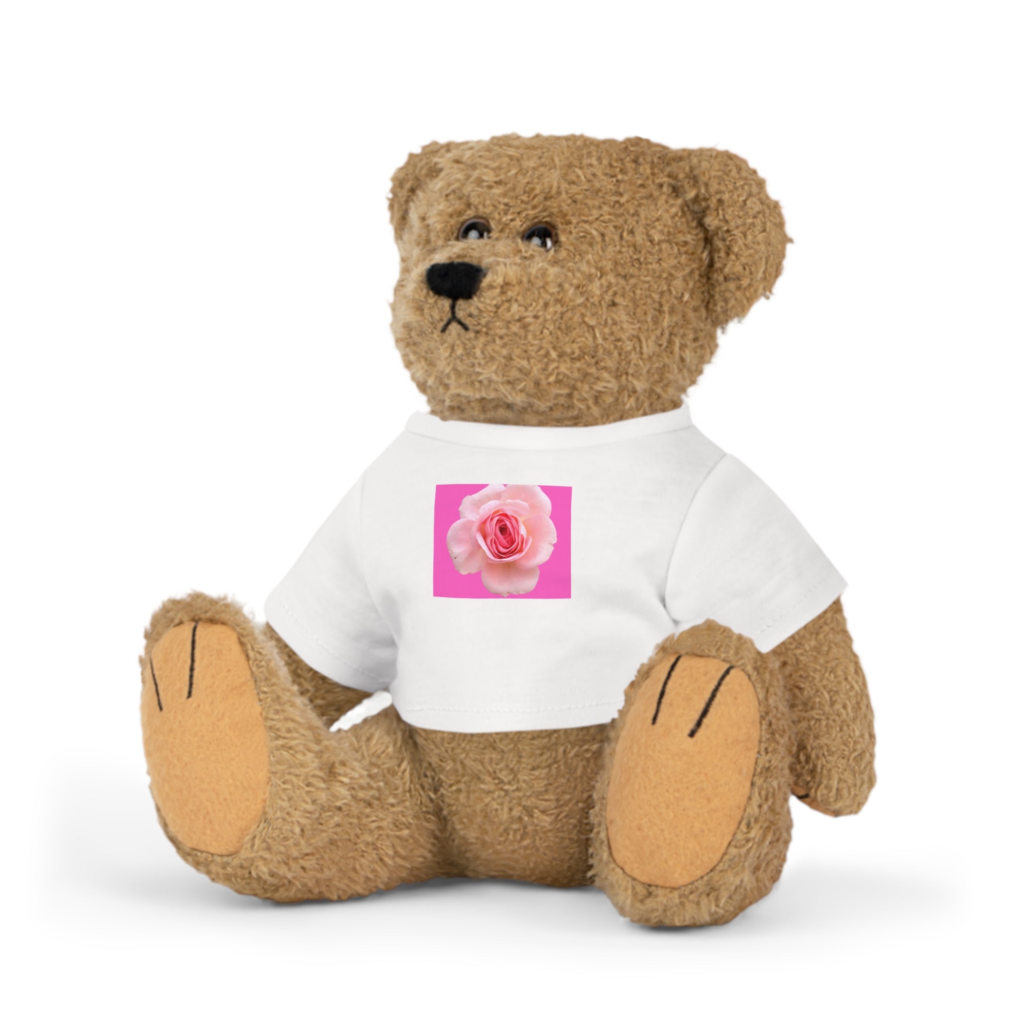 moontiq Teddy Bear 'Rose Sorbet' - Pink Floral Soft Toy  US