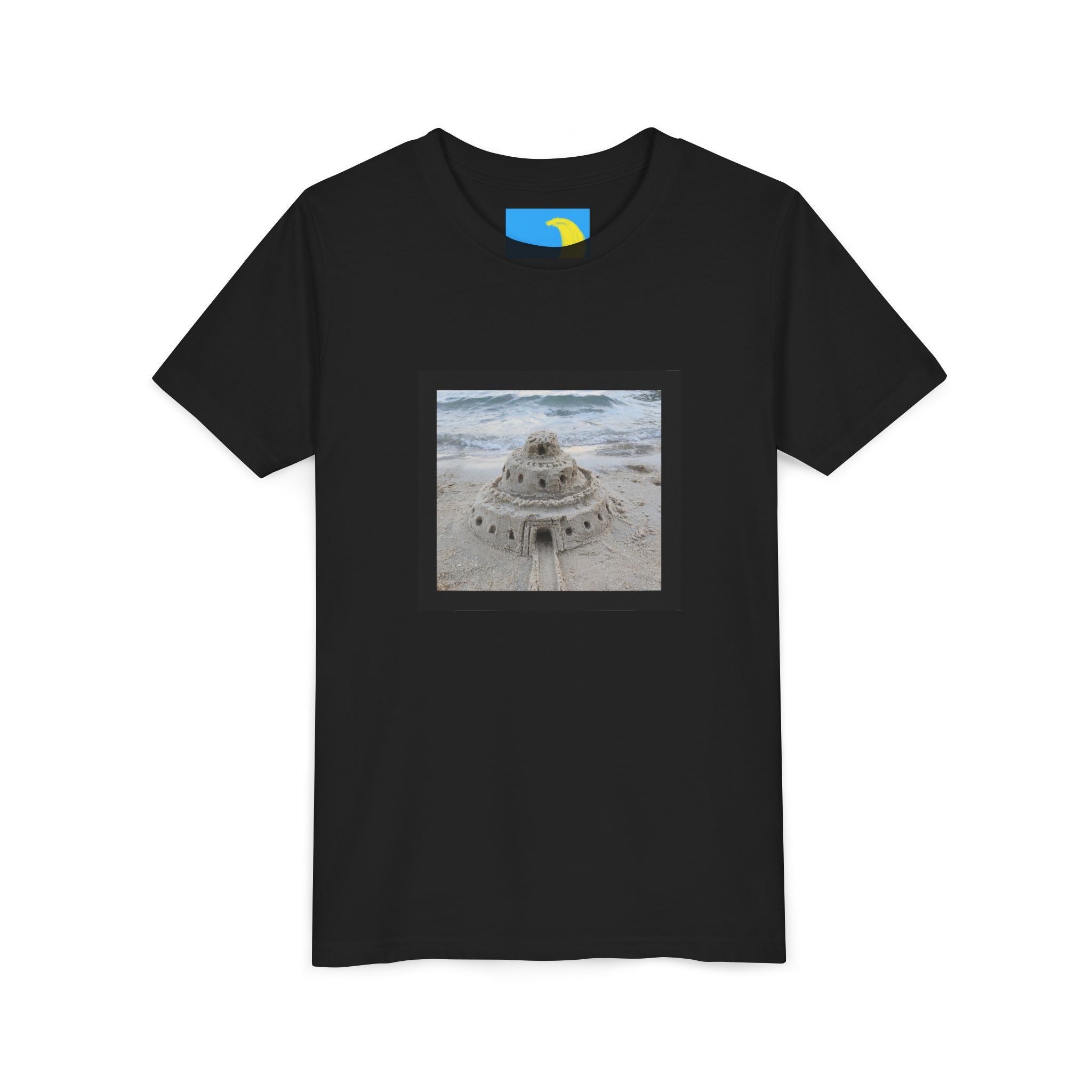 moontiq Youth Teen T-Shirt 'Sandcastle Story' Beach Tee US