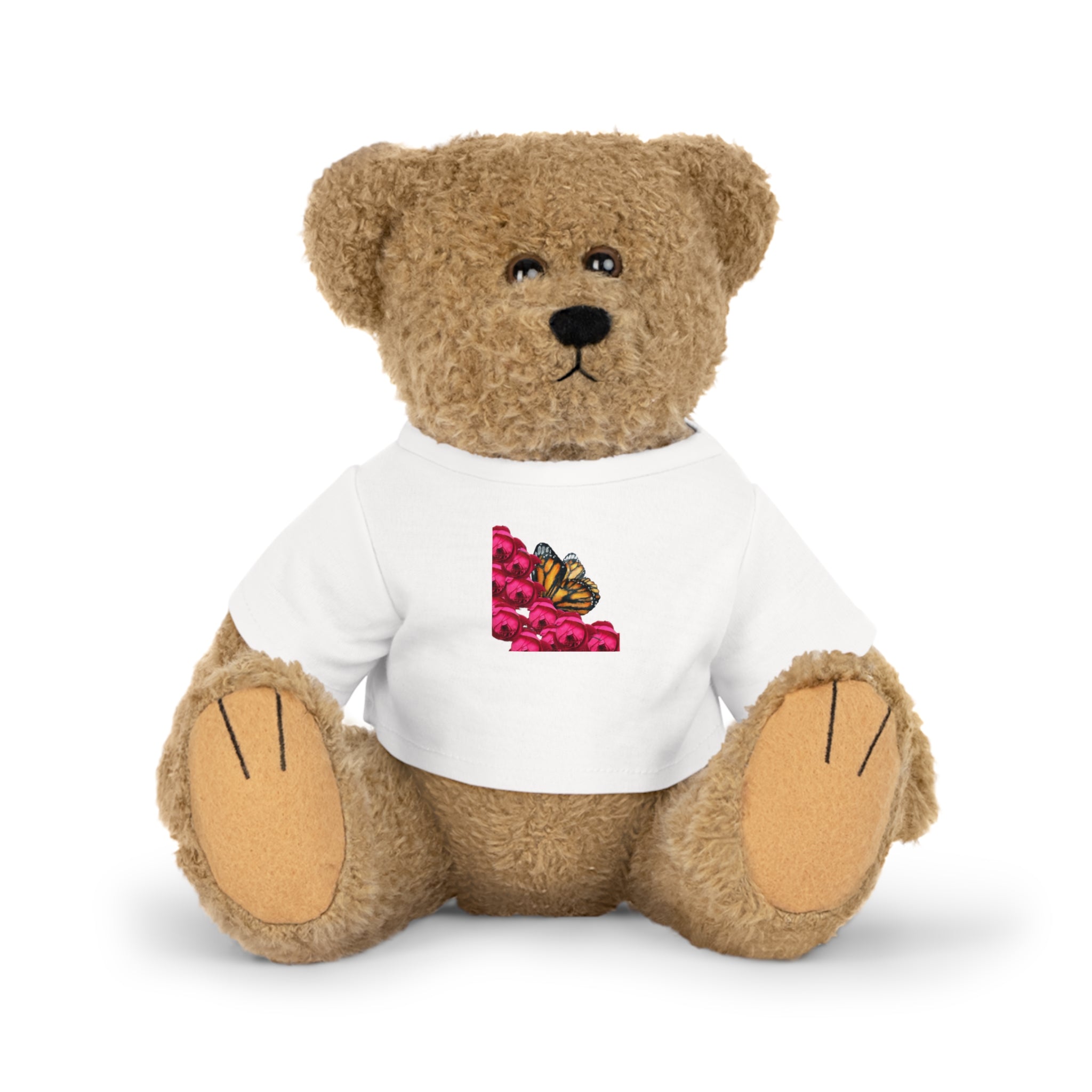 moontiq Teddy Bear 'Butterfly and Rose' Stuffed Bear EU