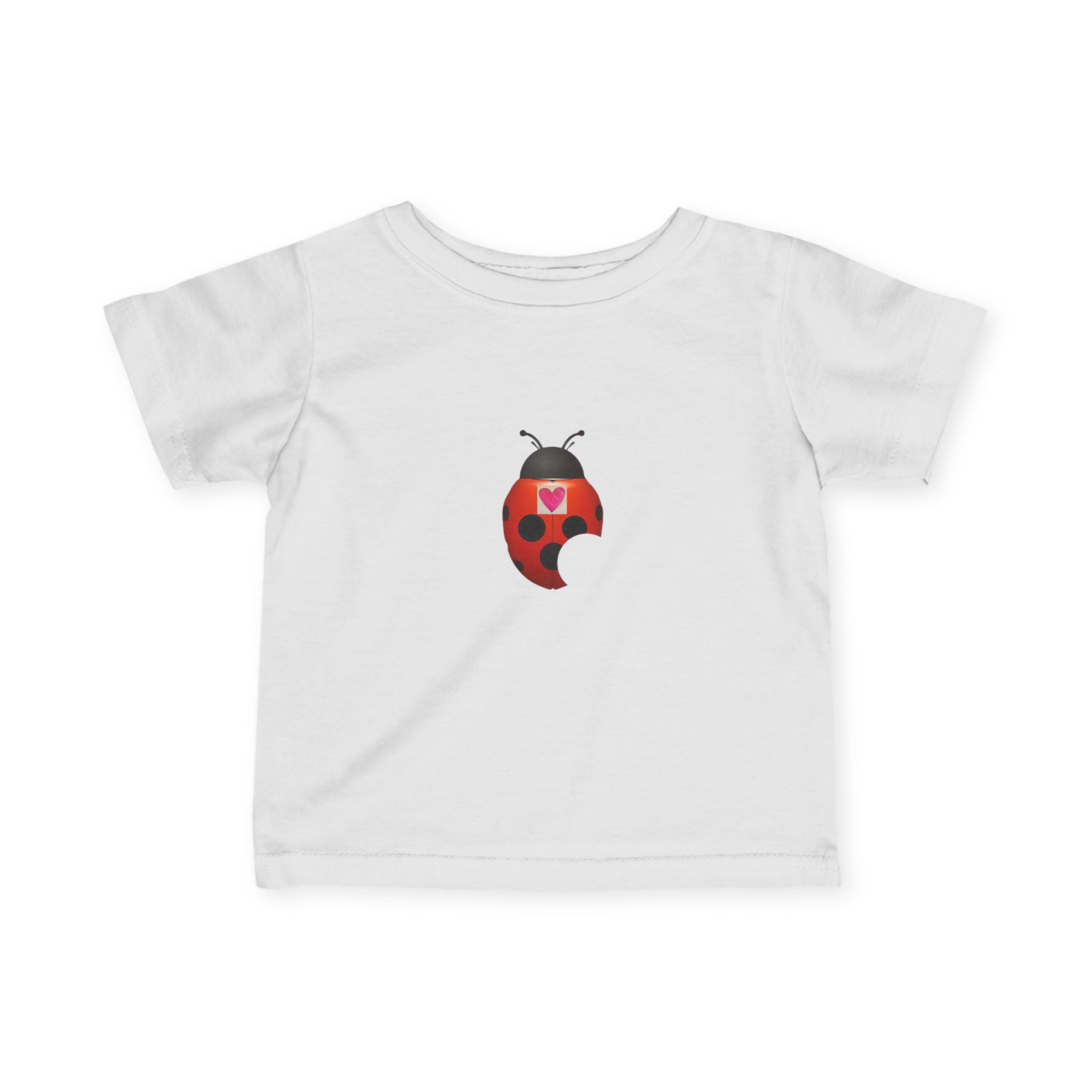 moontiq Ladybug 'My Heart Matters' Baby Toddler Soft Tee US