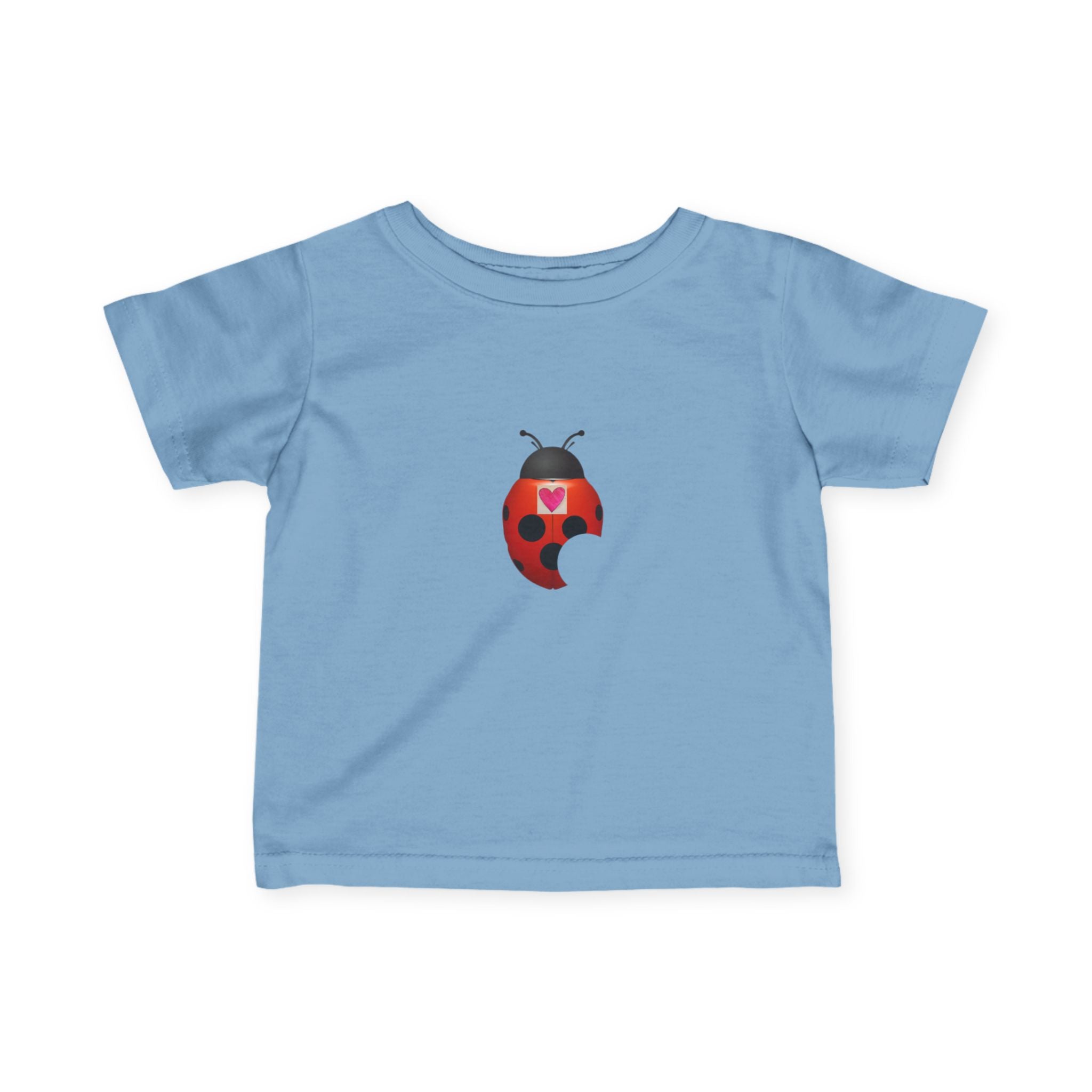 moontiq Ladybug 'My Heart Matters' Baby Toddler Soft Tee US
