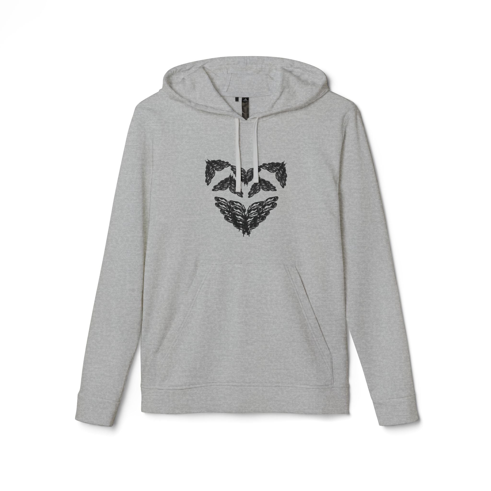 moontiq Men's Women's Soft Fleece Hoodie 'Angel Heart' US