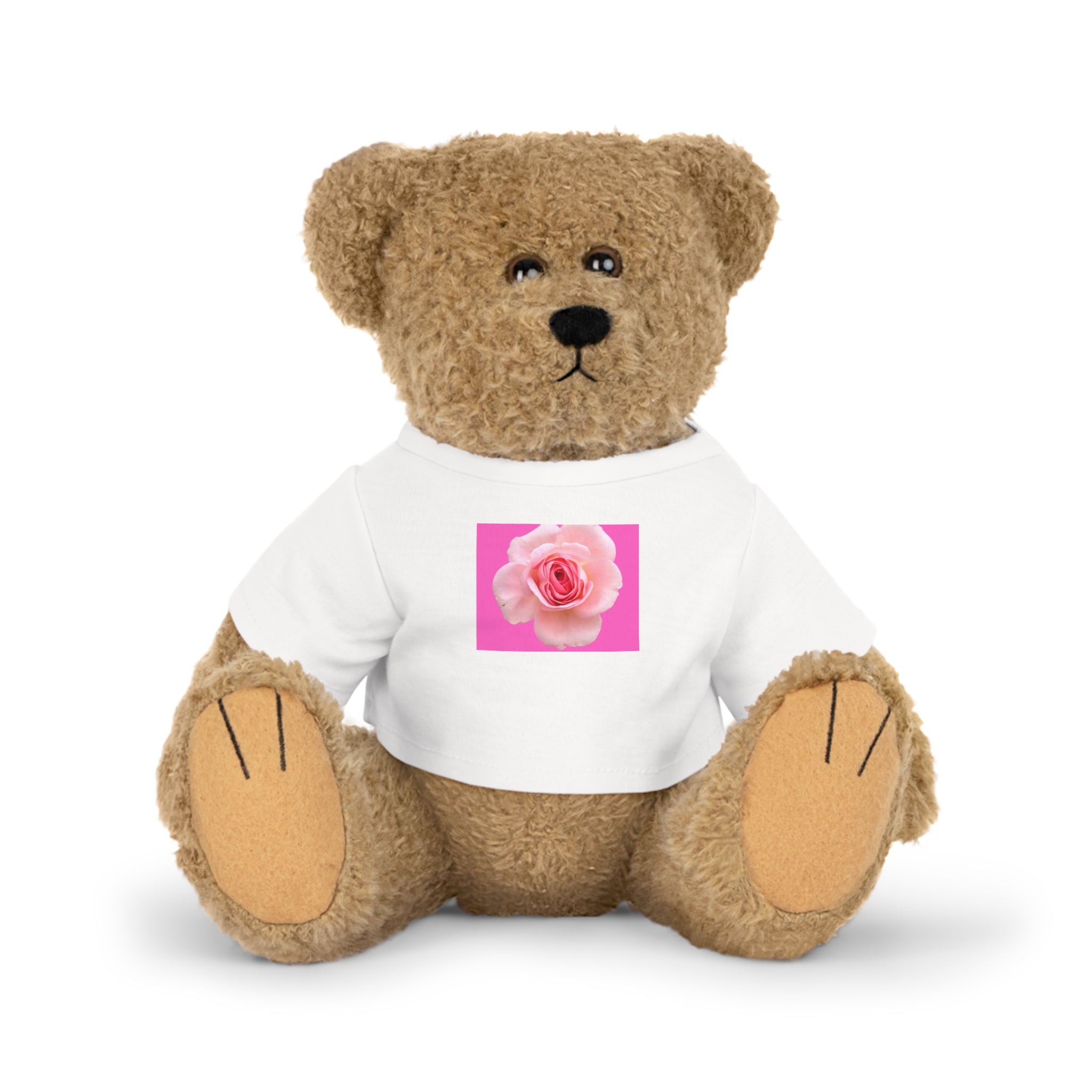moontiq Teddy Bear 'Rose Sorbet' - Pink Floral Soft Toy  US