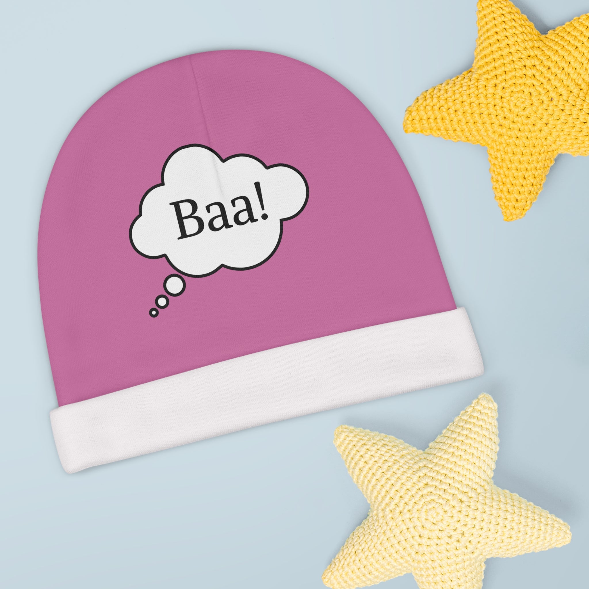 moontiq Cute Baby Beanie 'Cynthia Sheep' Pink Newborn Hat US