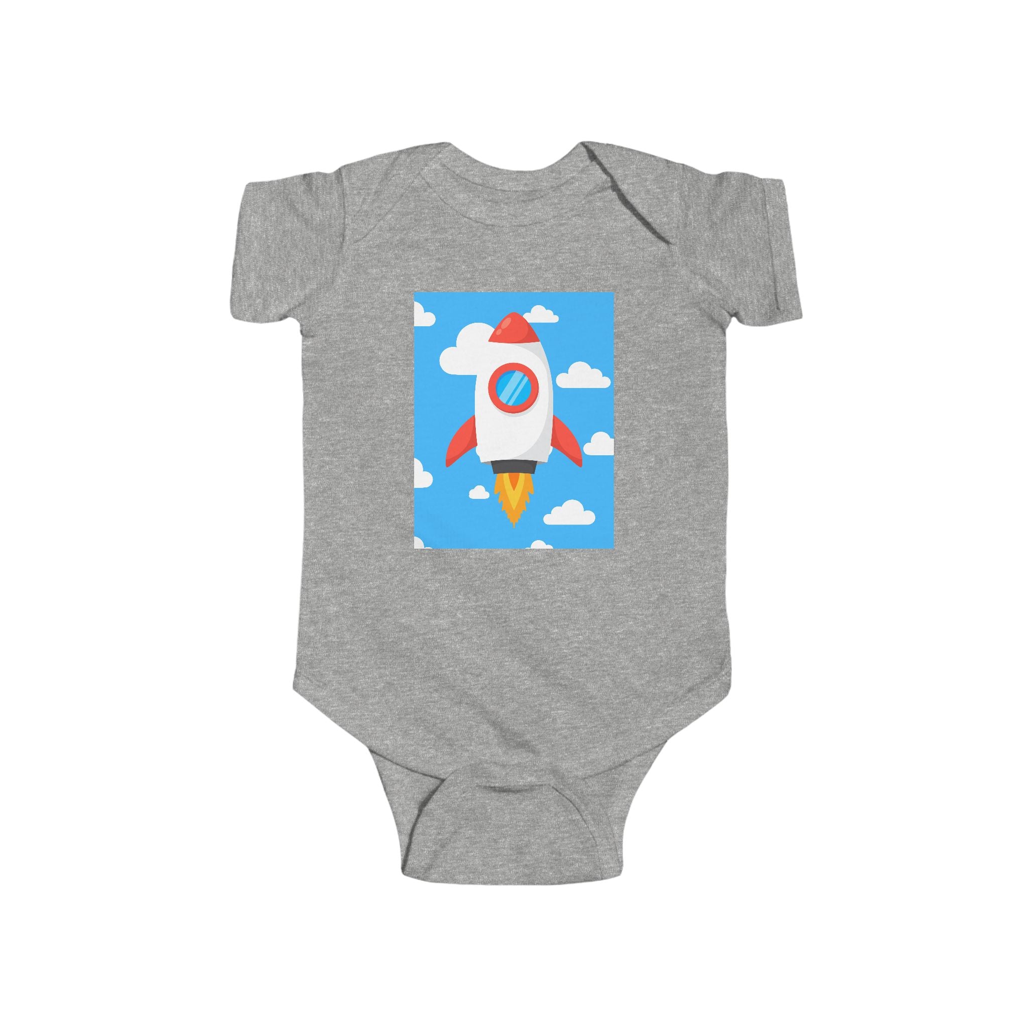 moontiq Baby Onesie 'Rocket's Mission' Space Moonsuit US