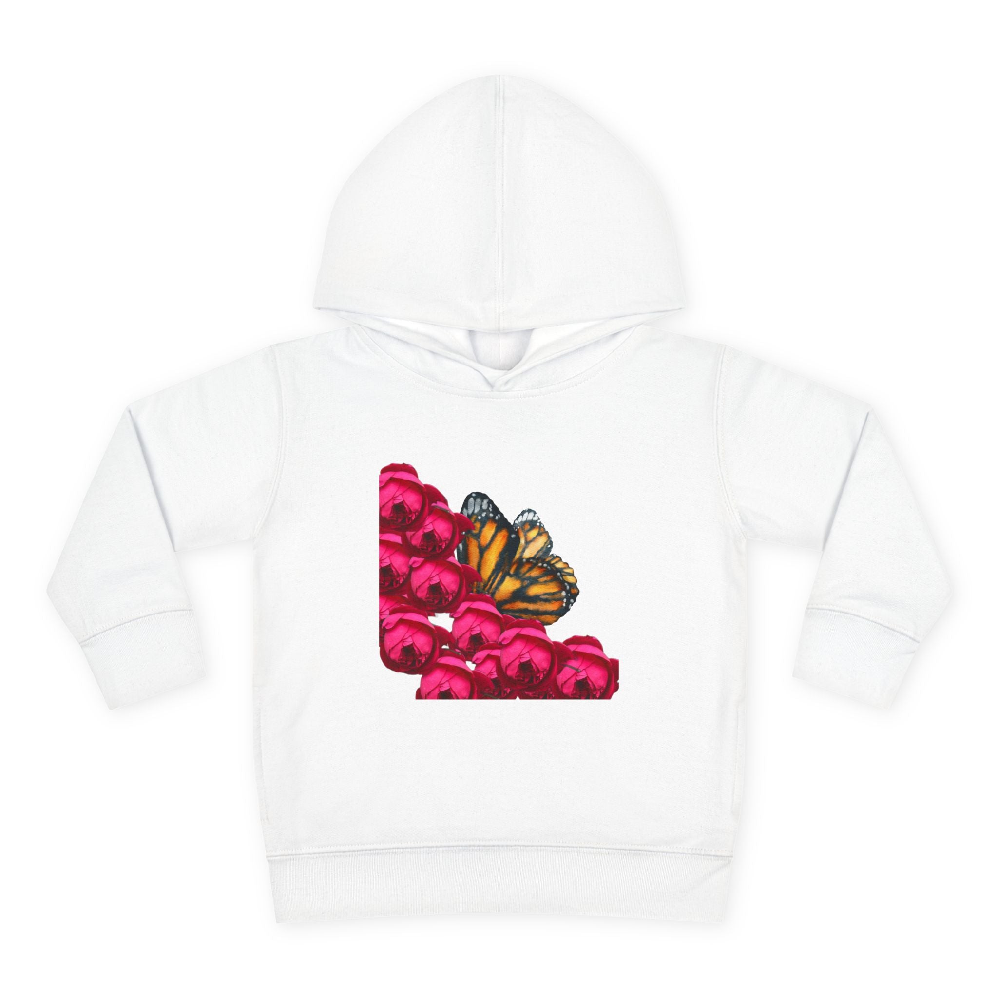 moontiq Toddler Kids 'Butterfly Rose' Floral Hoodie US