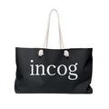 moontiq Tote Bag 'Incognito' Black Spacious Weekender US