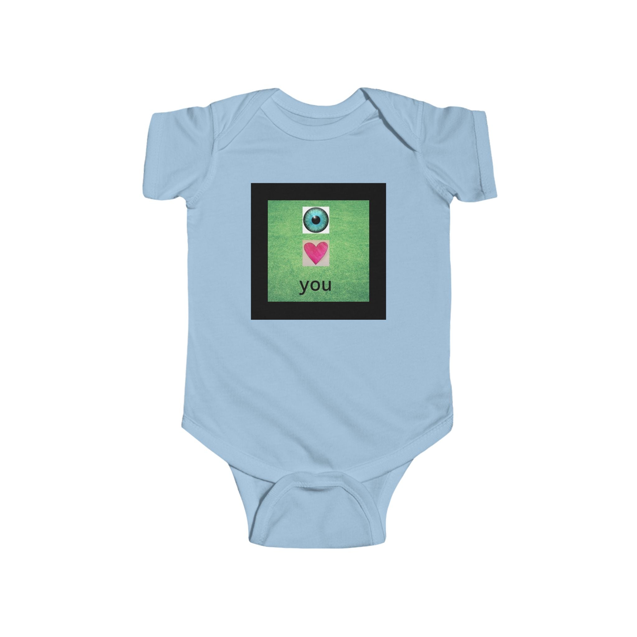 moontiq Baby Onesie 'I LOVE YOU' Sweet Infant Moonsuit US