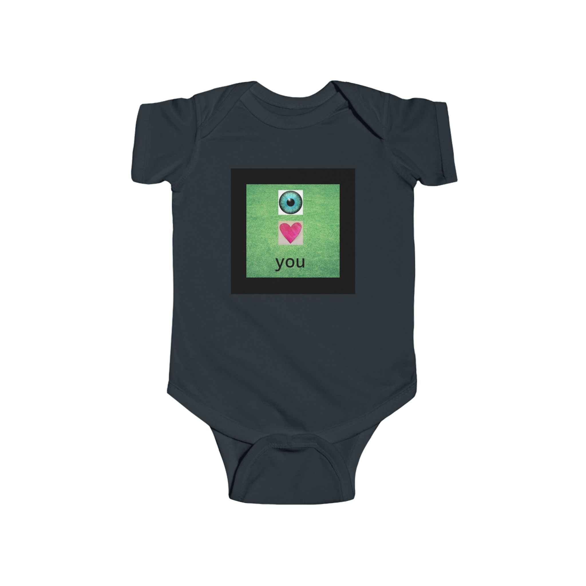 moontiq Baby Onesie 'I LOVE YOU' Sweet Infant Moonsuit US