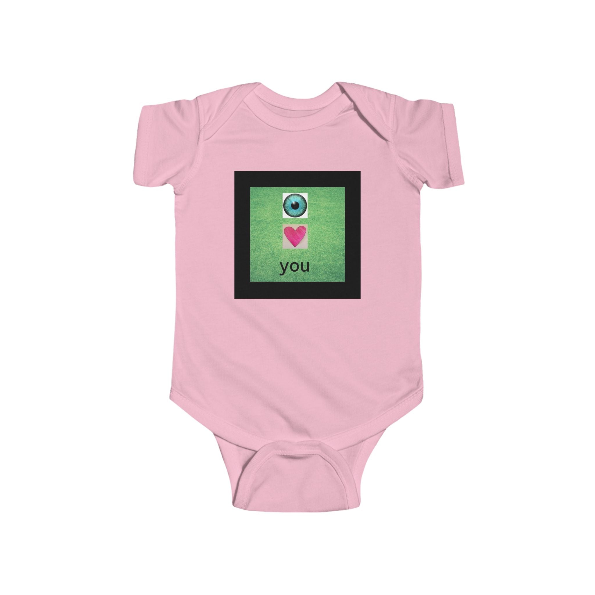 moontiq Baby Onesie 'I LOVE YOU' Sweet Infant Moonsuit US