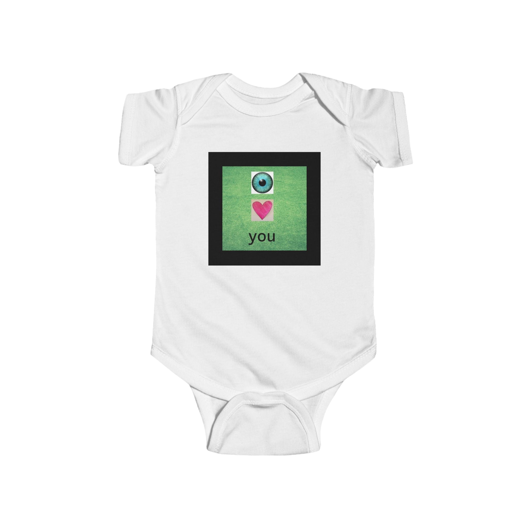 moontiq Baby Onesie 'I LOVE YOU' Sweet Infant Moonsuit US