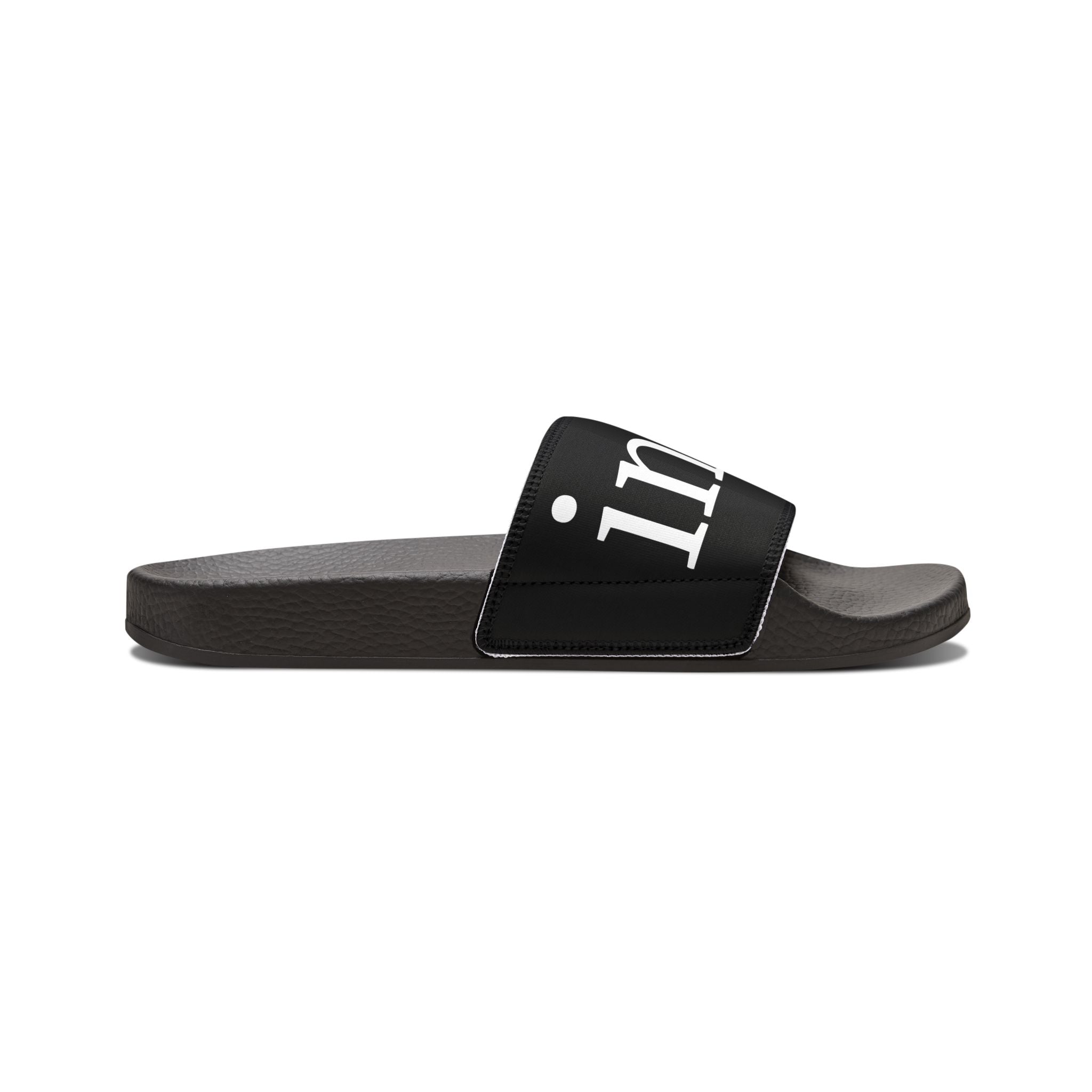 moontiq Men's Black Slides 'Incognito' US