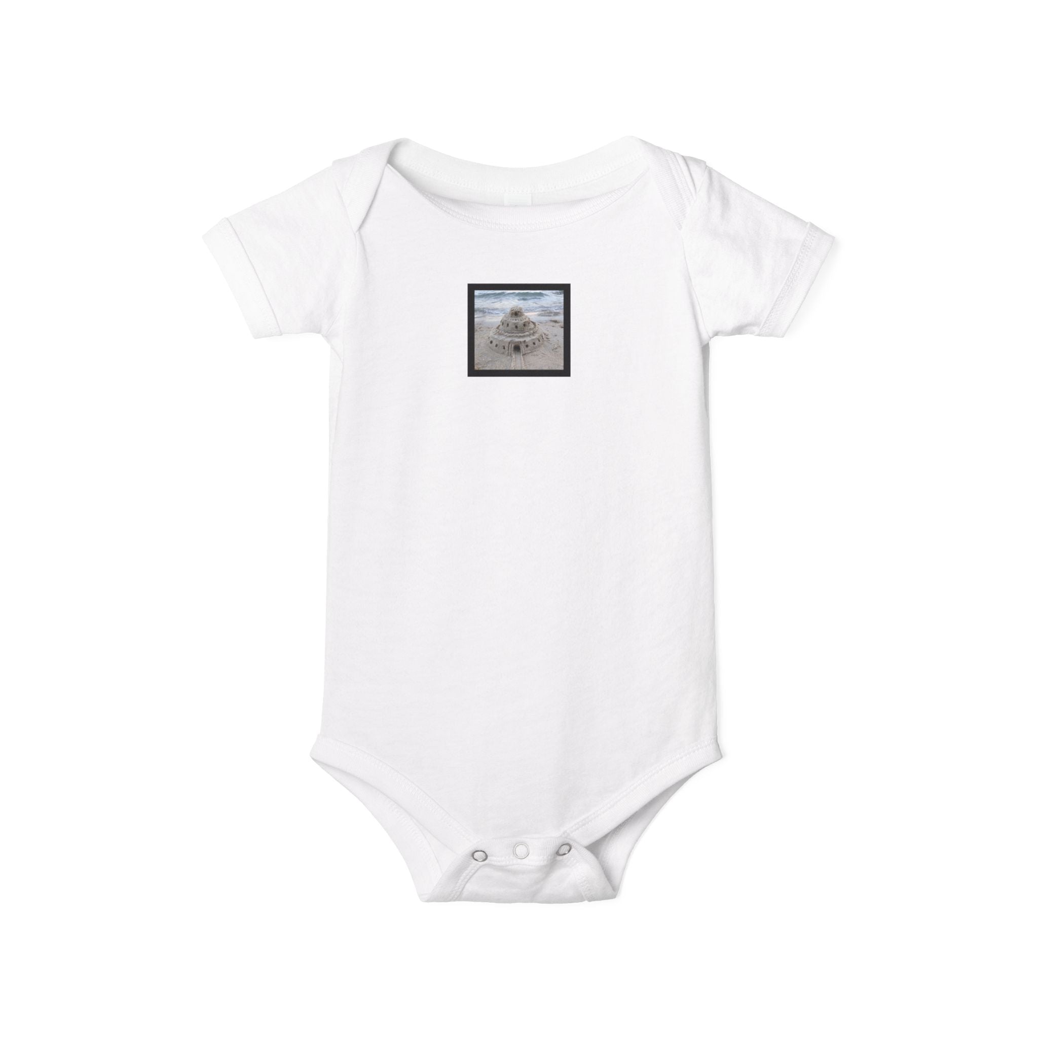 moontiq moonsuit 'Sandcastle Story' Beach Baby One Piece US
